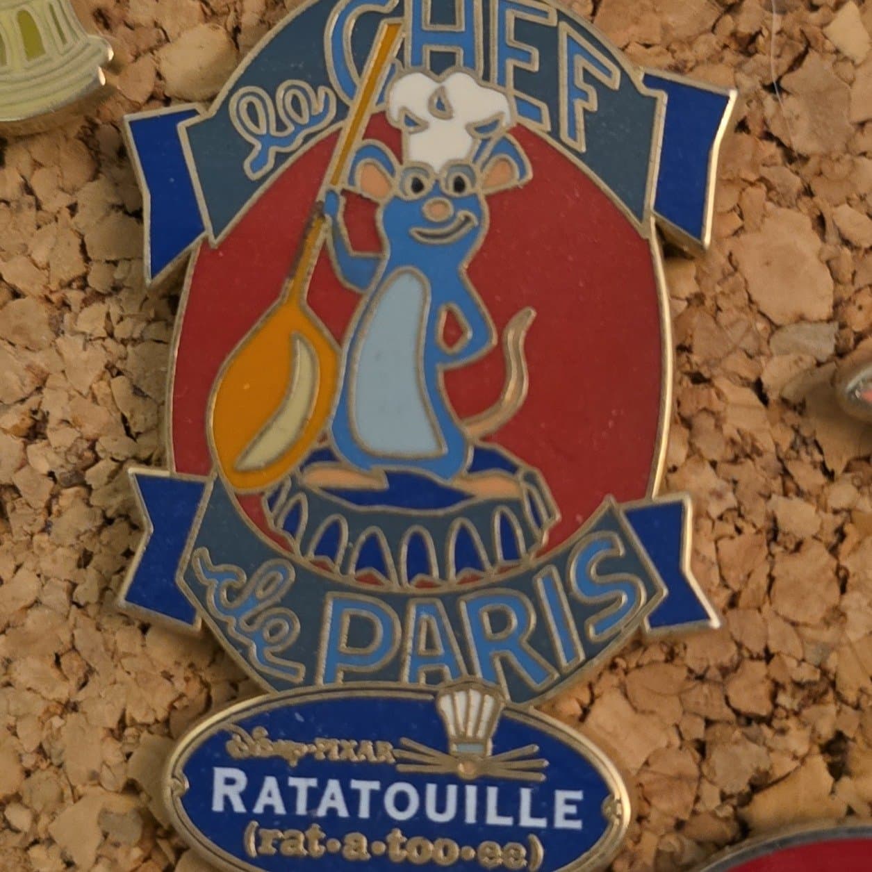 Remy Le Chef de Paris Ratatouille Pin front