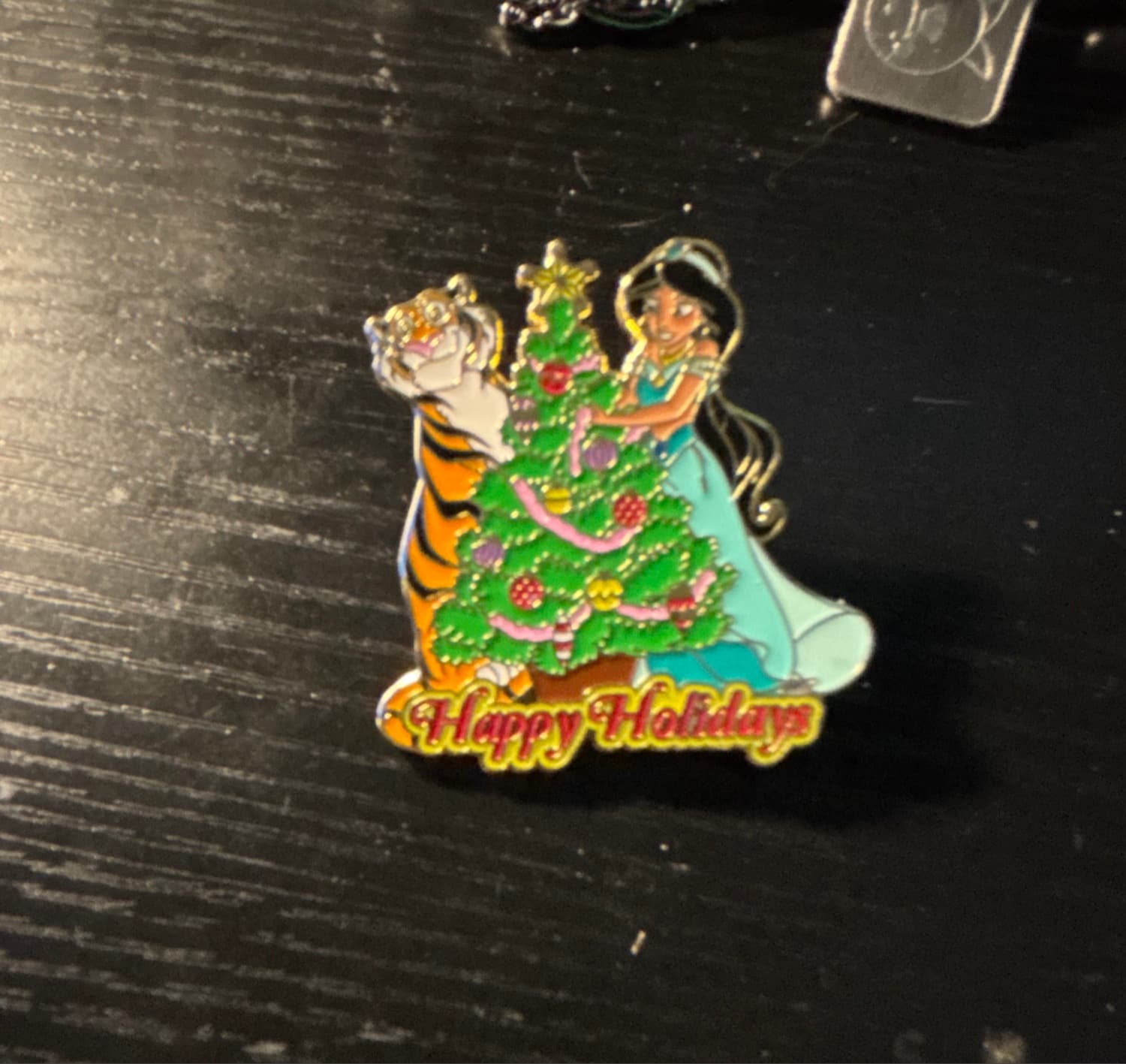 Jasmine and Rajah - Aladdin - Happy Holidays front