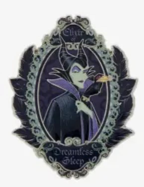 Maleficent Elixir of Dreamless Sleep Enamel Pin front
