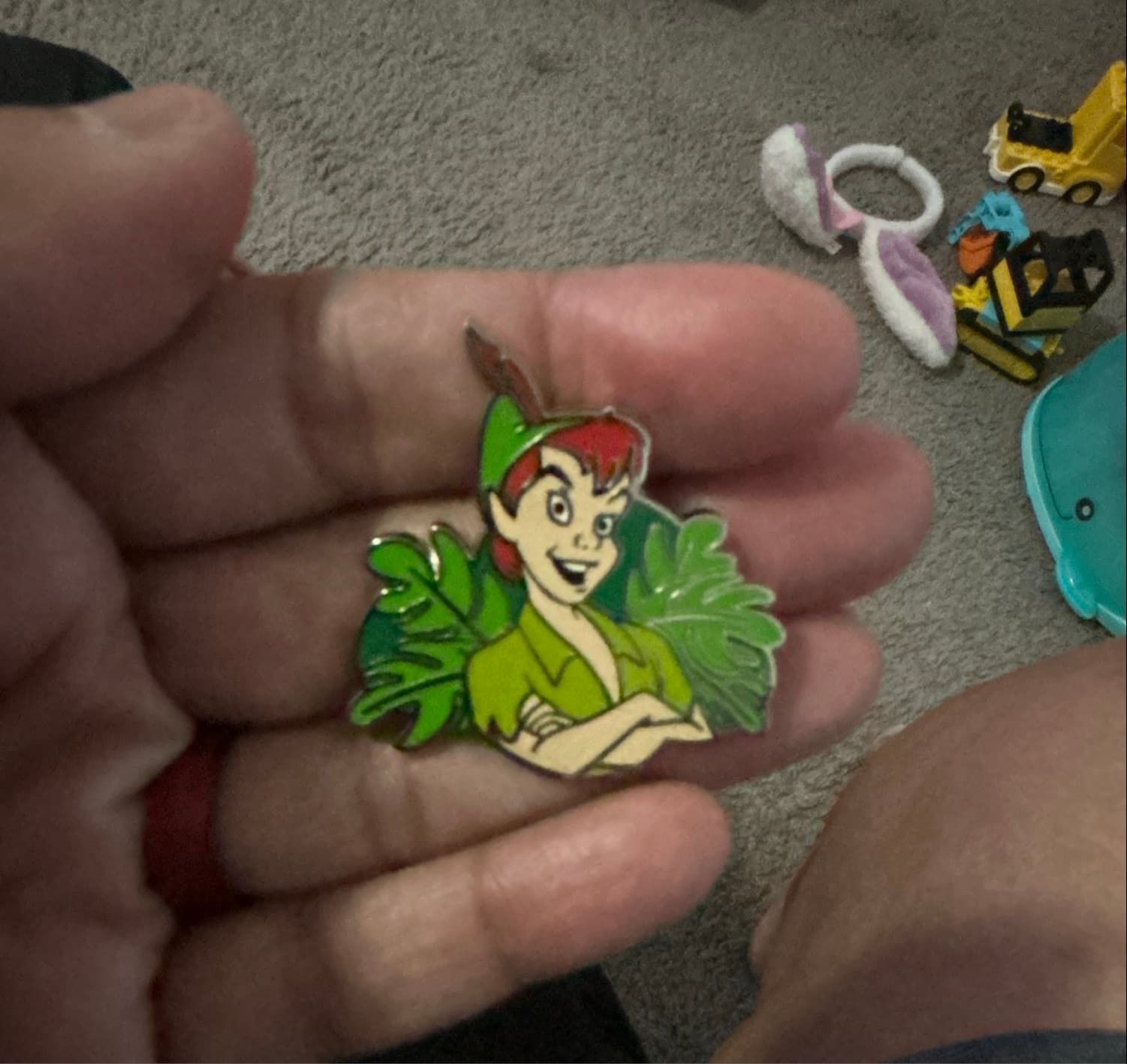 Peter Pan with Crossed Arms and Foliage front