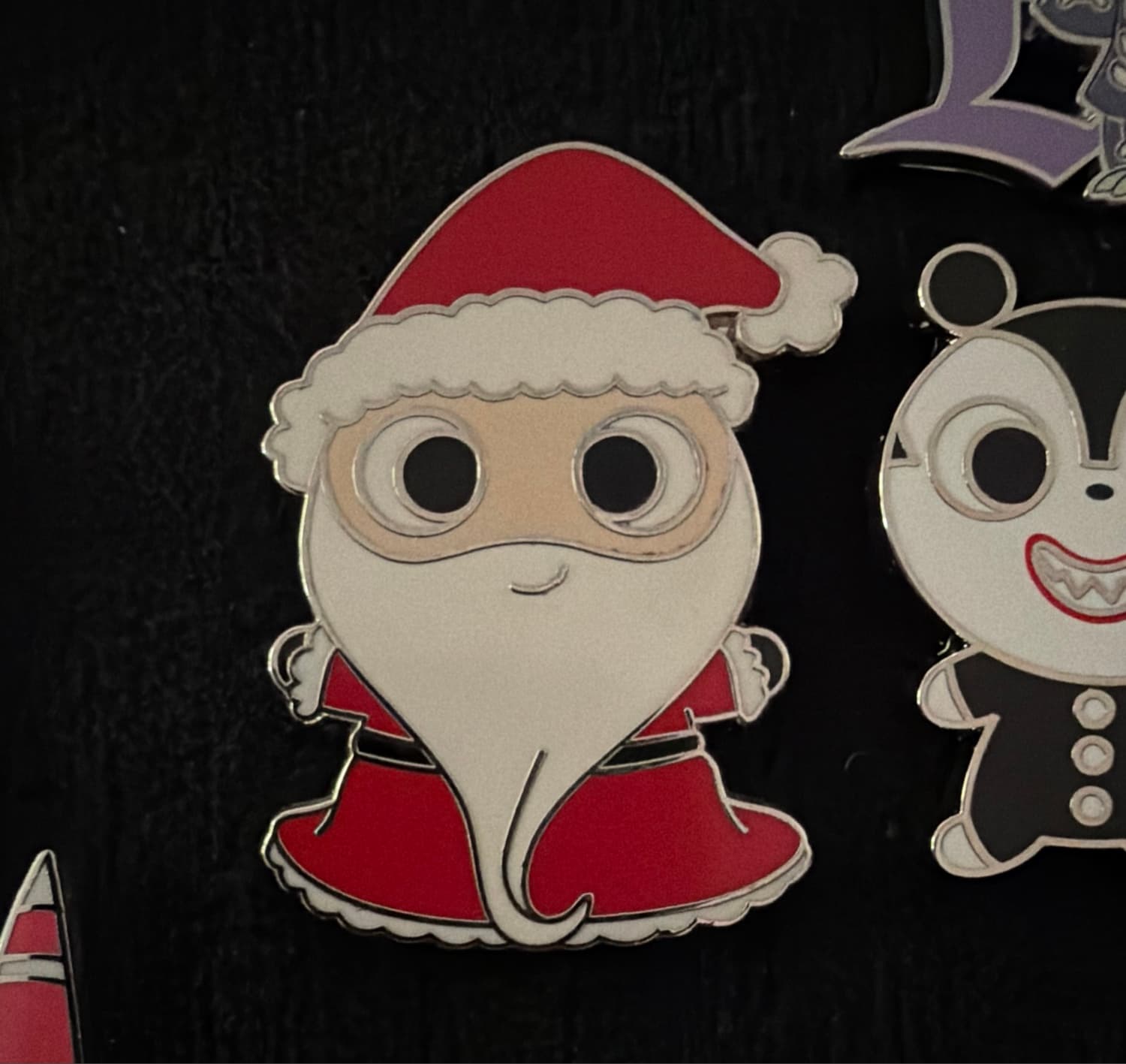 Santa Claus Nightmare Before Christmas Chibi Cuties Mystery Pin front