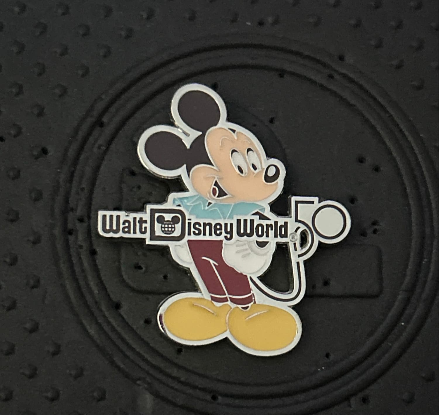 Mickey Mouse Walt Disney World 50th Anniversary Celebration Pin front