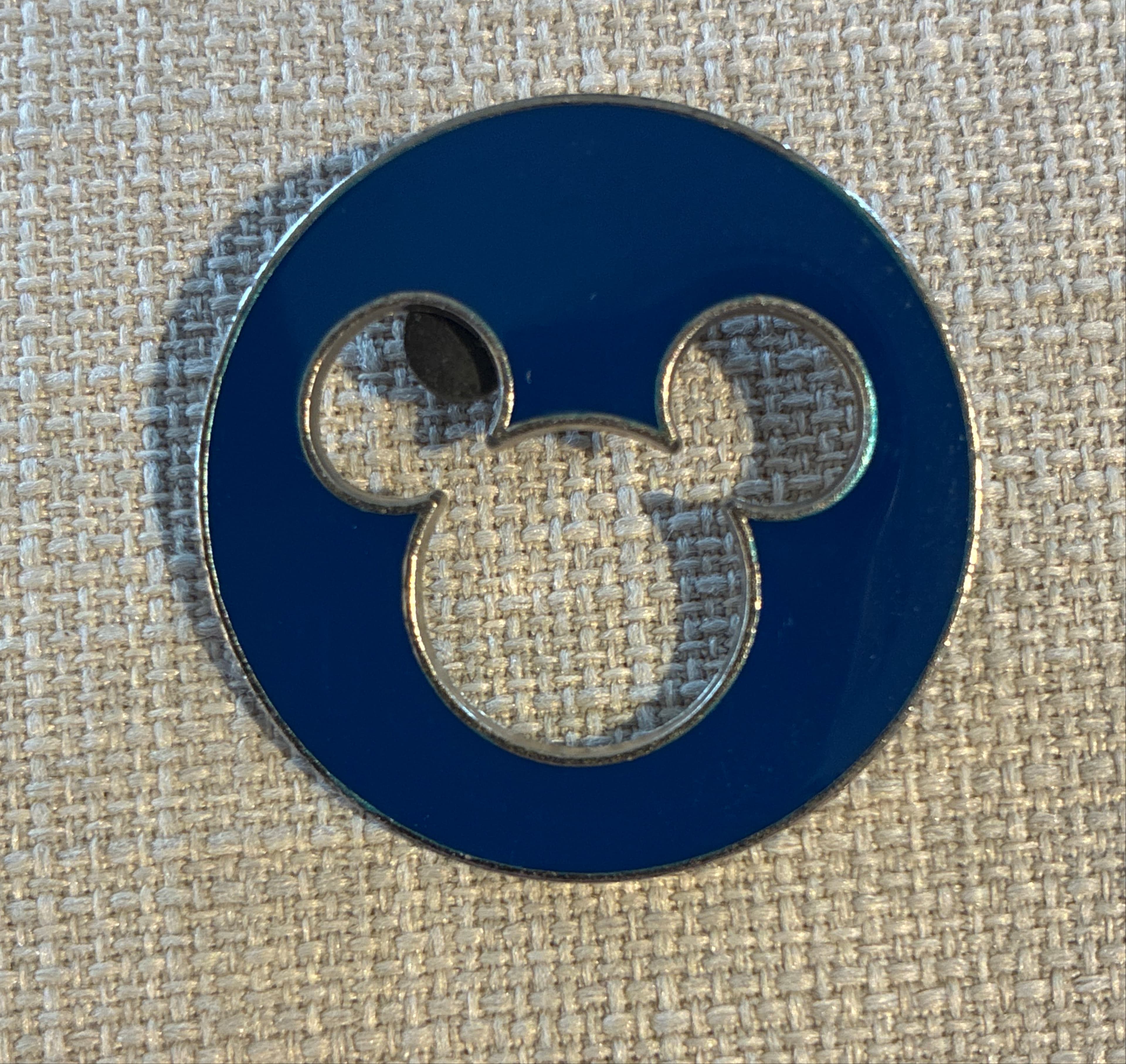 Mickey Mouse Icon - Blue Cutout Circle front