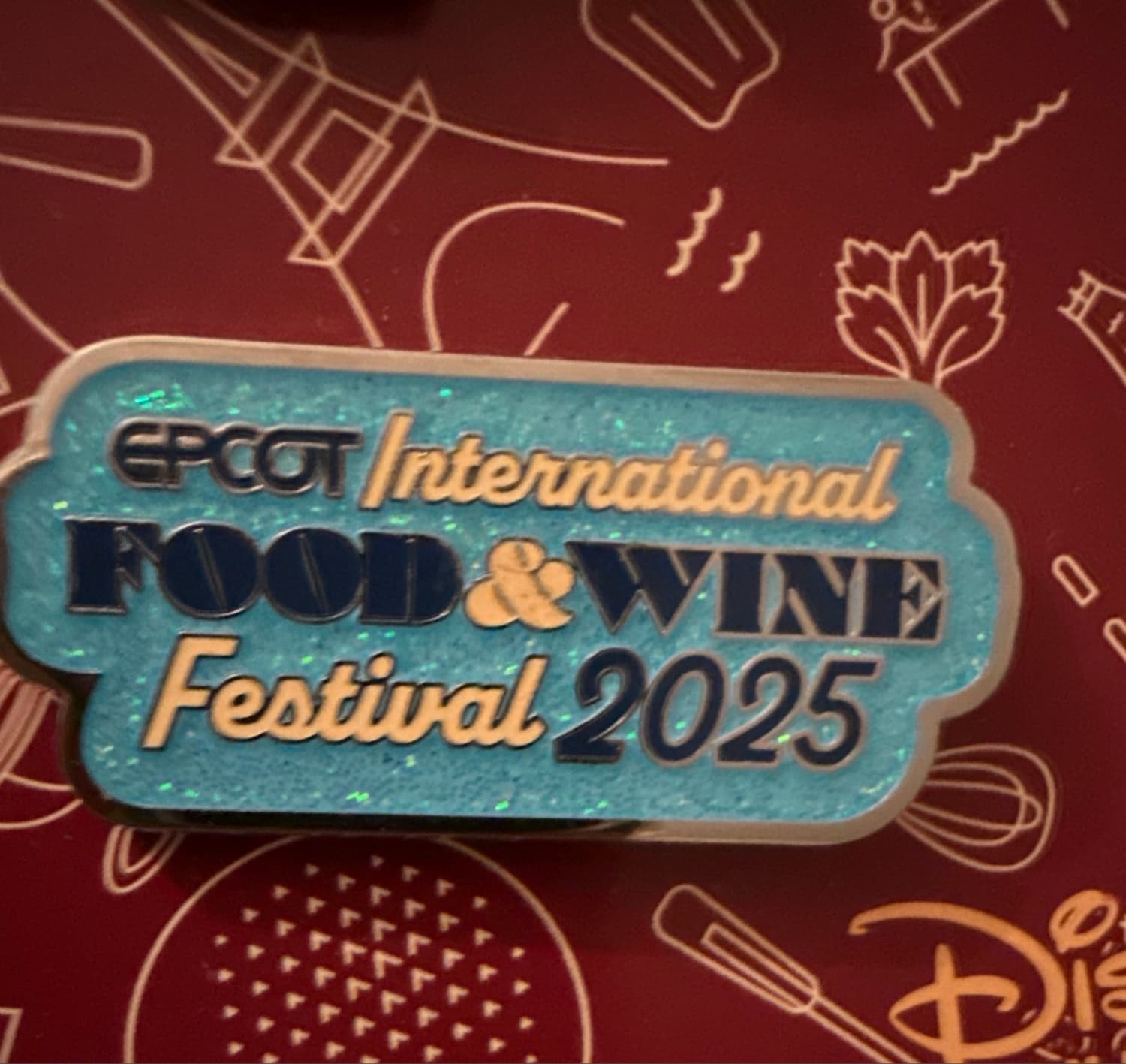EPCOT International Food & Wine Festival 2025 Logo Pin front