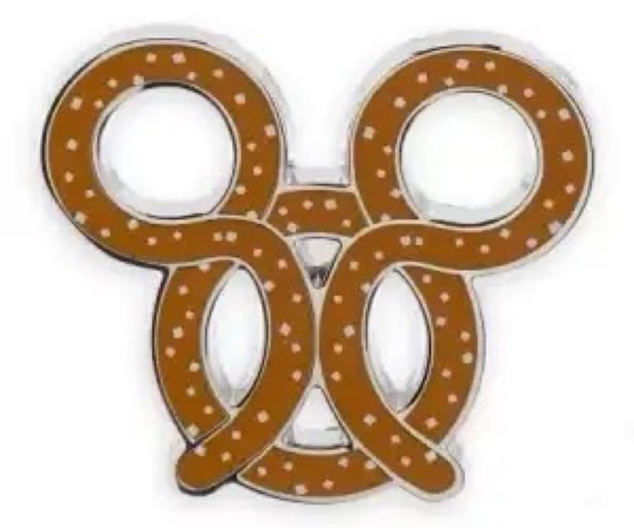 Mickey Mouse Pretzel Pin - Stitch Attacks Snacks Series front