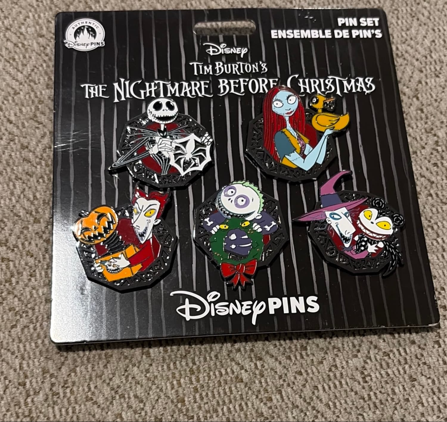 Disney Pin Set - The Nightmare Before Christmas front
