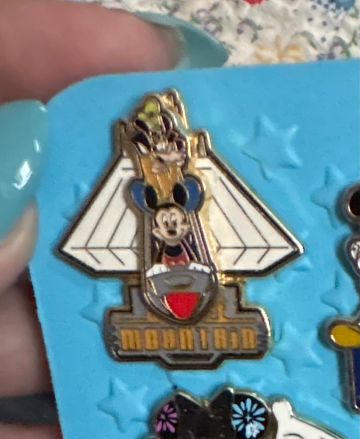 Mickey & Goofy Riding Space Mountain front
