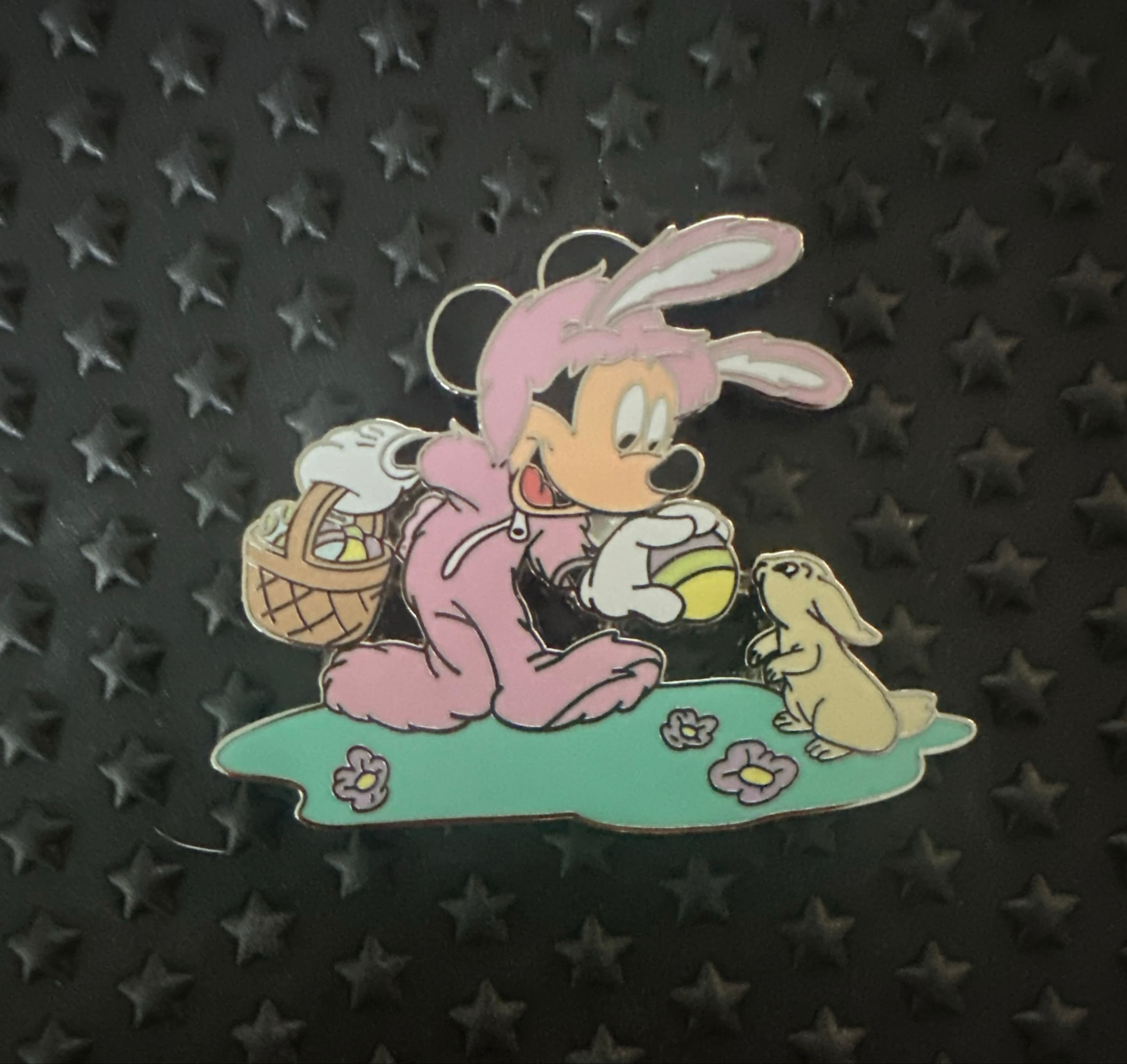 Easter Mickey Mouse and Bunny Pin front