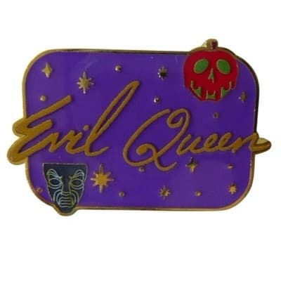 Loungefly Disney Villains Signature Pin Evil Queen front