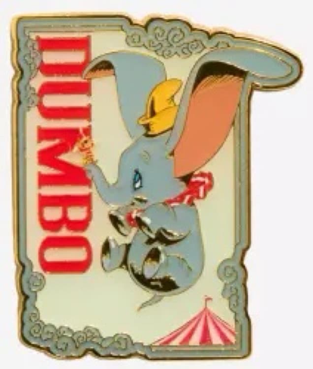 Dumbo in front of the circus tent front