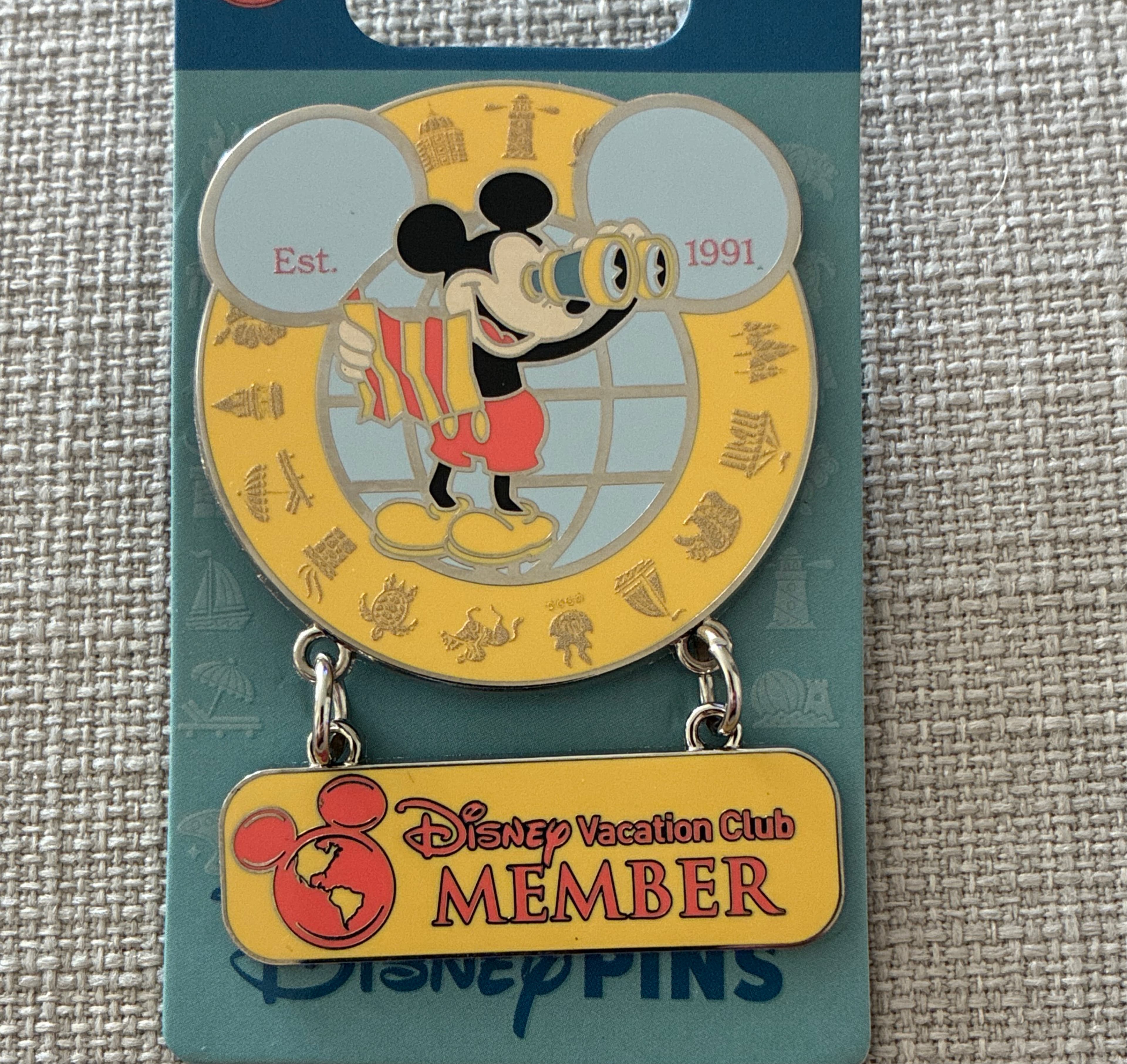 Disney's Vacation Club Logo (Mickey with Binoculars) front