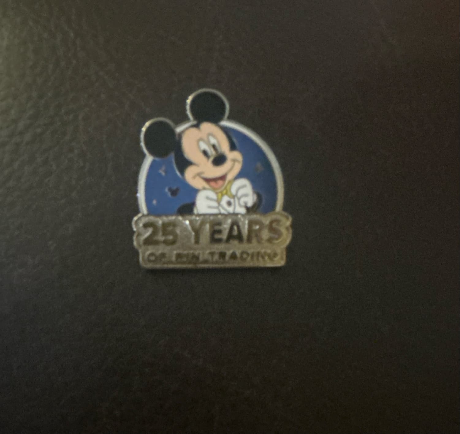 Mickey Mouse 25 Years of Pin Trading Charm front