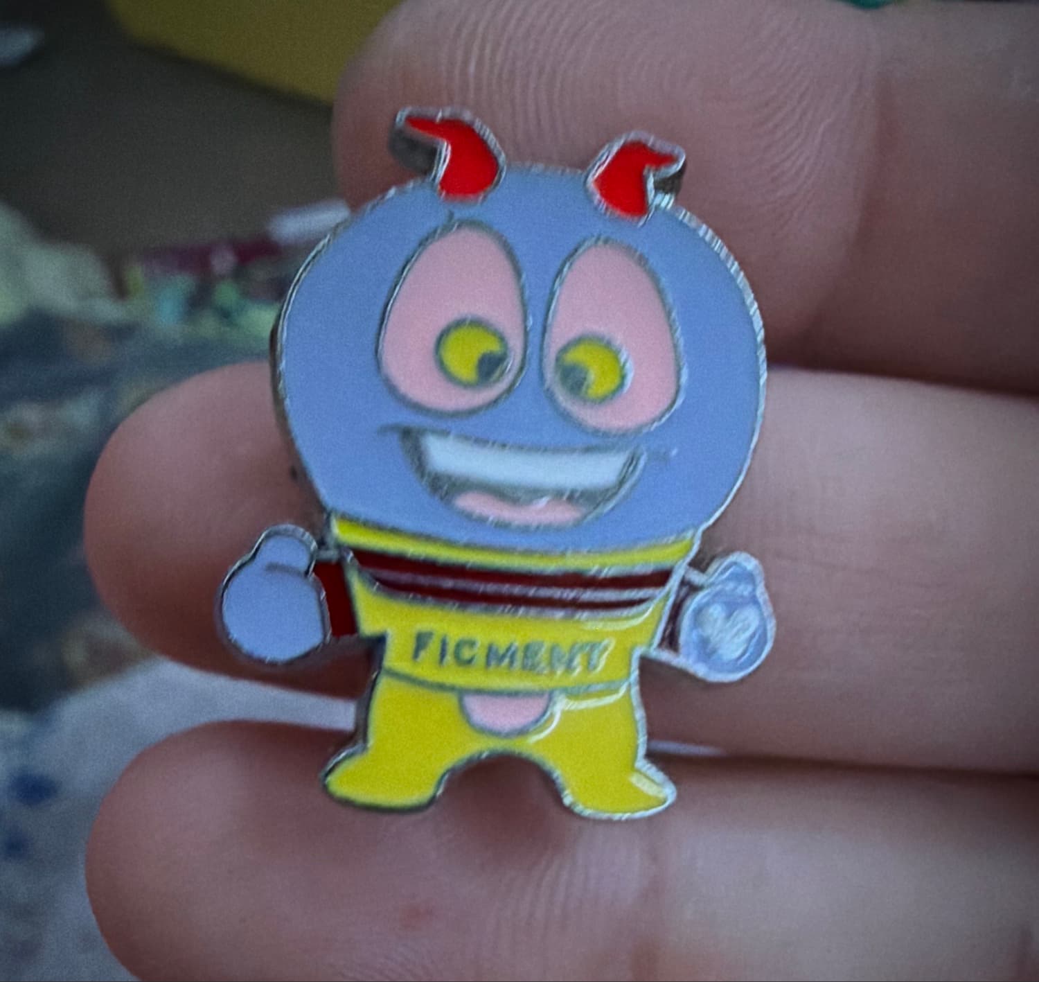 Hidden Mickey Deebees Figmentee Pin front