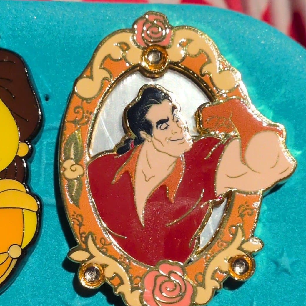 Gaston Mirror - Beauty and the Beast Mirror Character Portraits Blind Box Pin Set front