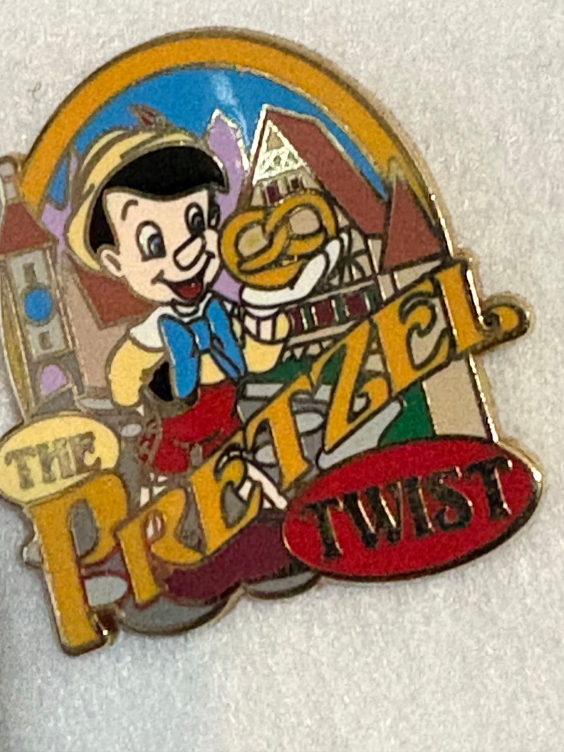 Walt Disney Pinocchio The Pretzel Twist Germany Adventures By Disney Pin front