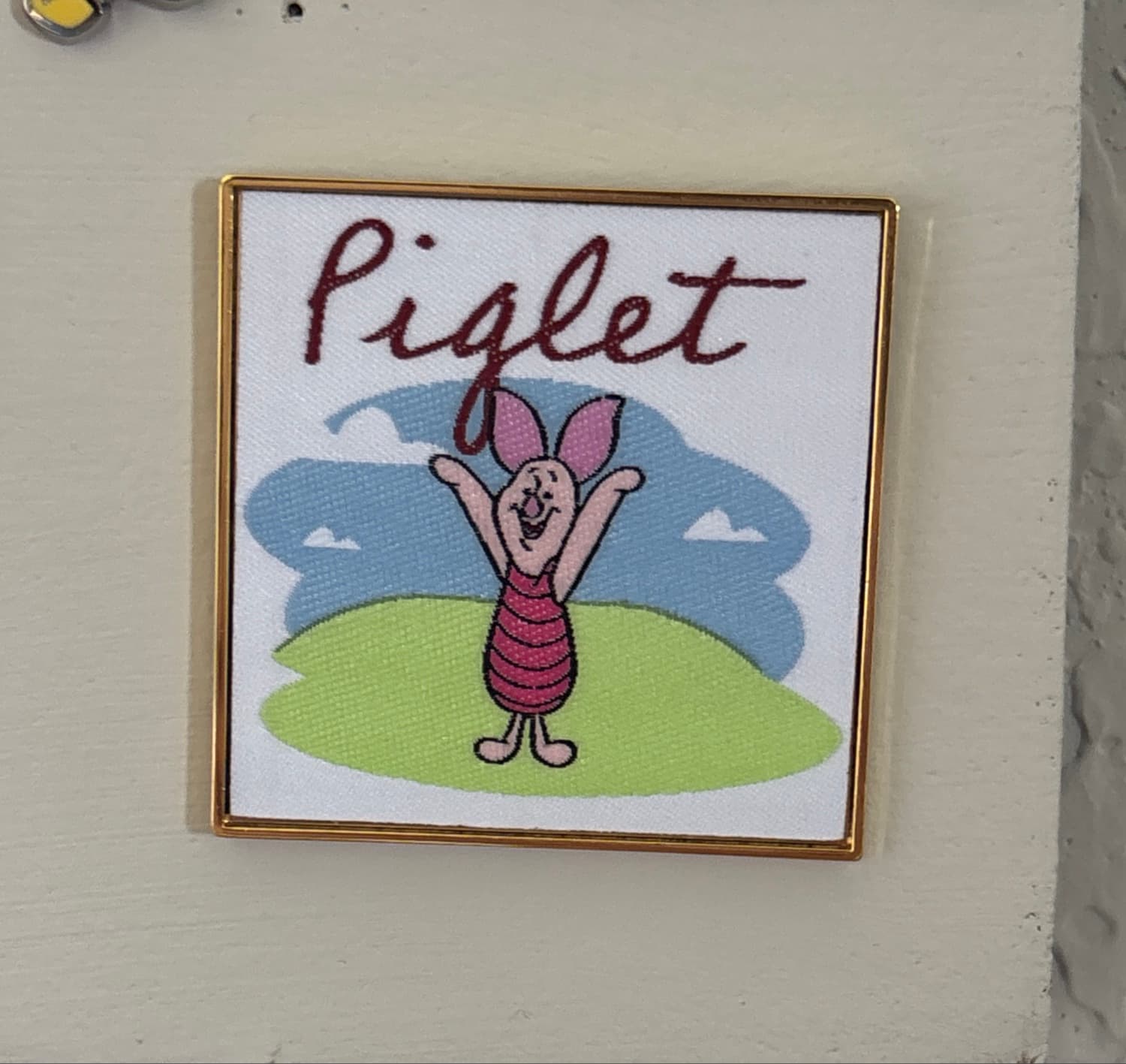 Embroidered Winnie the Pooh and Friends Name Series - Piglet front