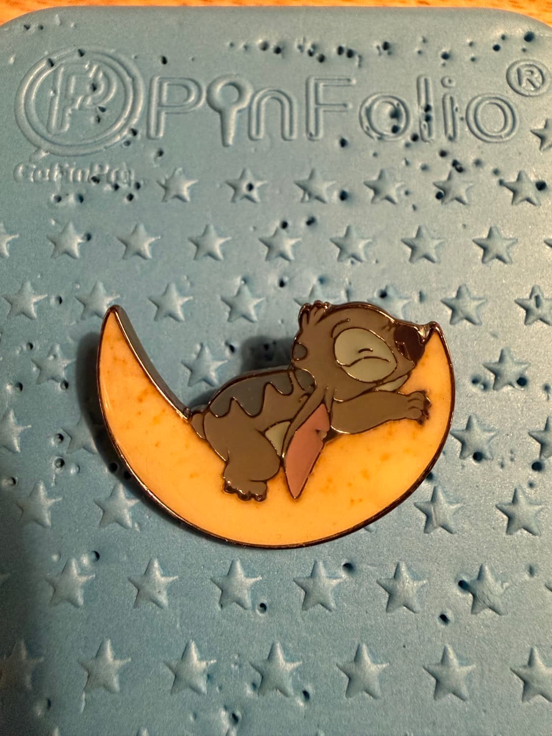 Stitch Sleeping on Moon front