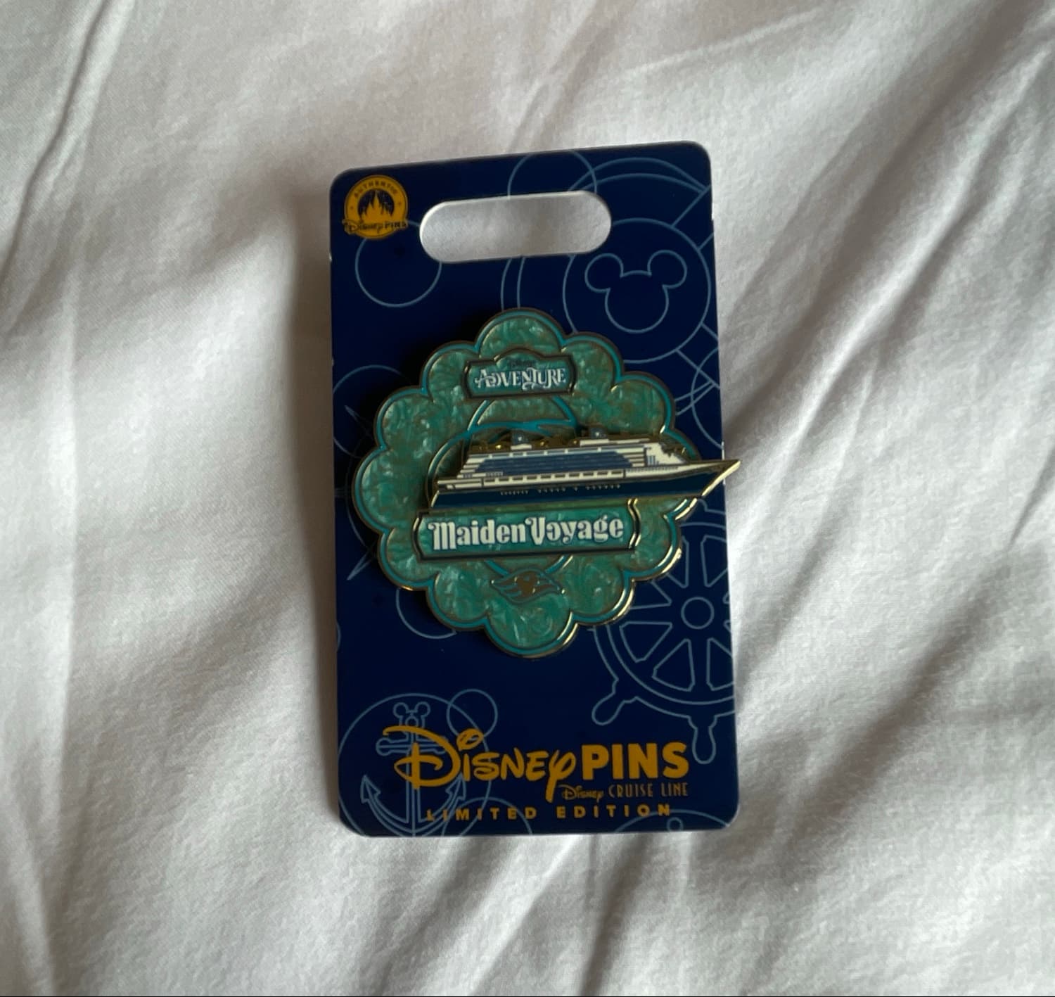 Disney Cruise Line Adventure Maiden Voyage Pin front