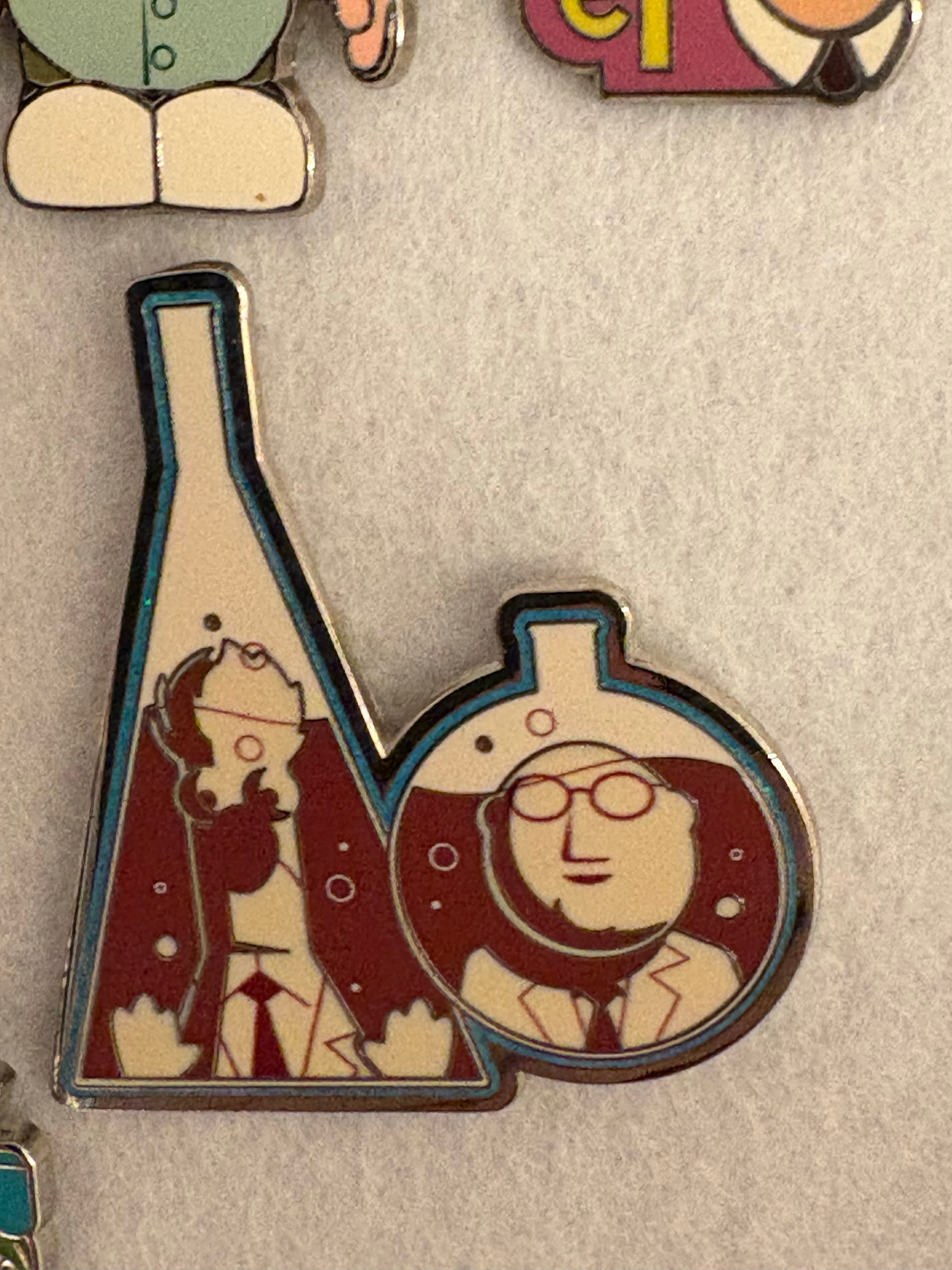 Disney 2025 Epcot Food & Wine Festival Set Muppets Lab Beaker & Dr. Honeydew Pin front