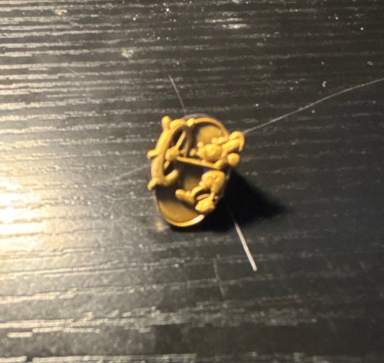 Mickey Mouse Steamboat Willie 1 Year Service Award Cast Member Pin front