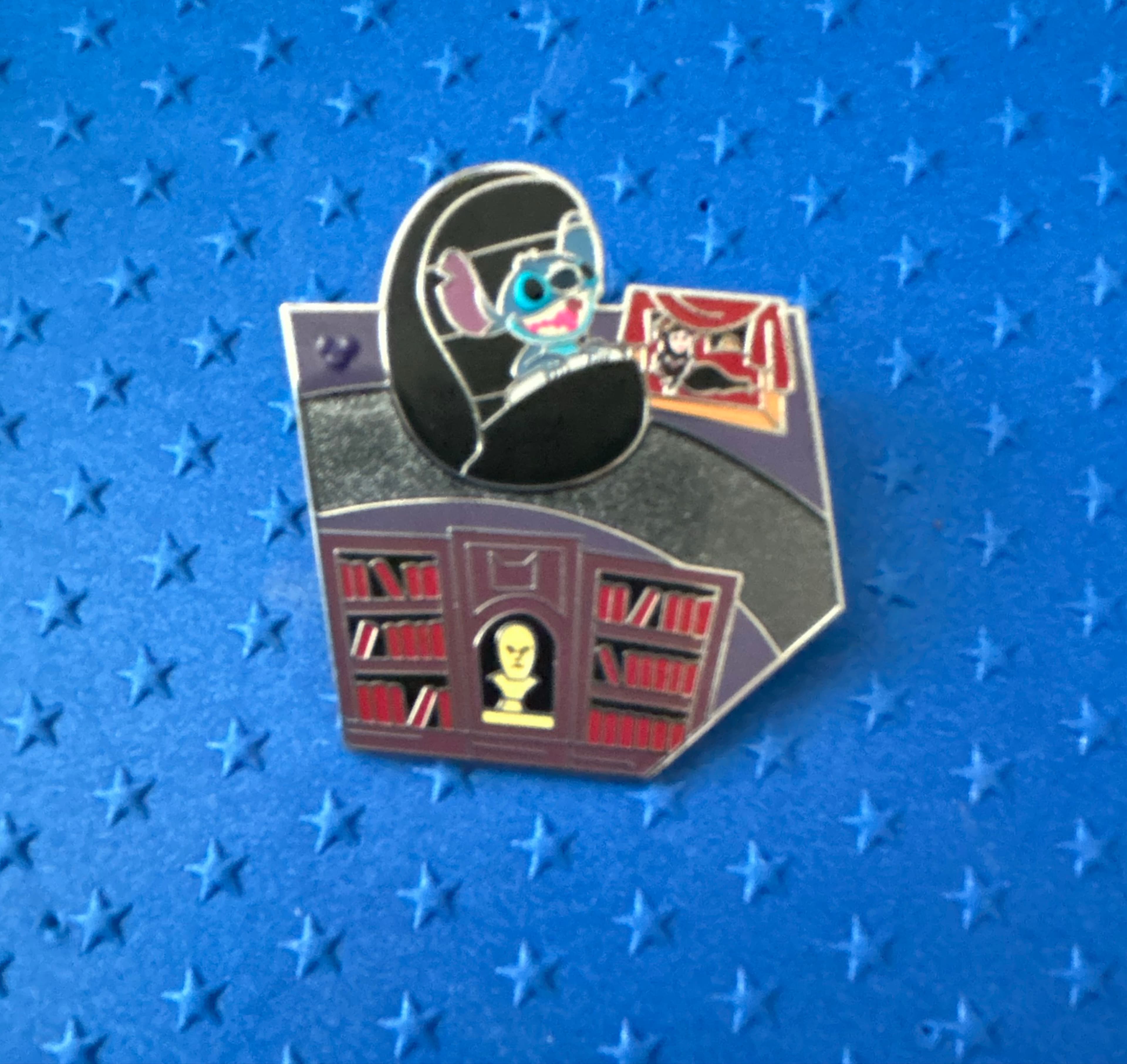 Stitch Chaser Haunted Mansion Attraction Map Puzzle Mystery Pin front