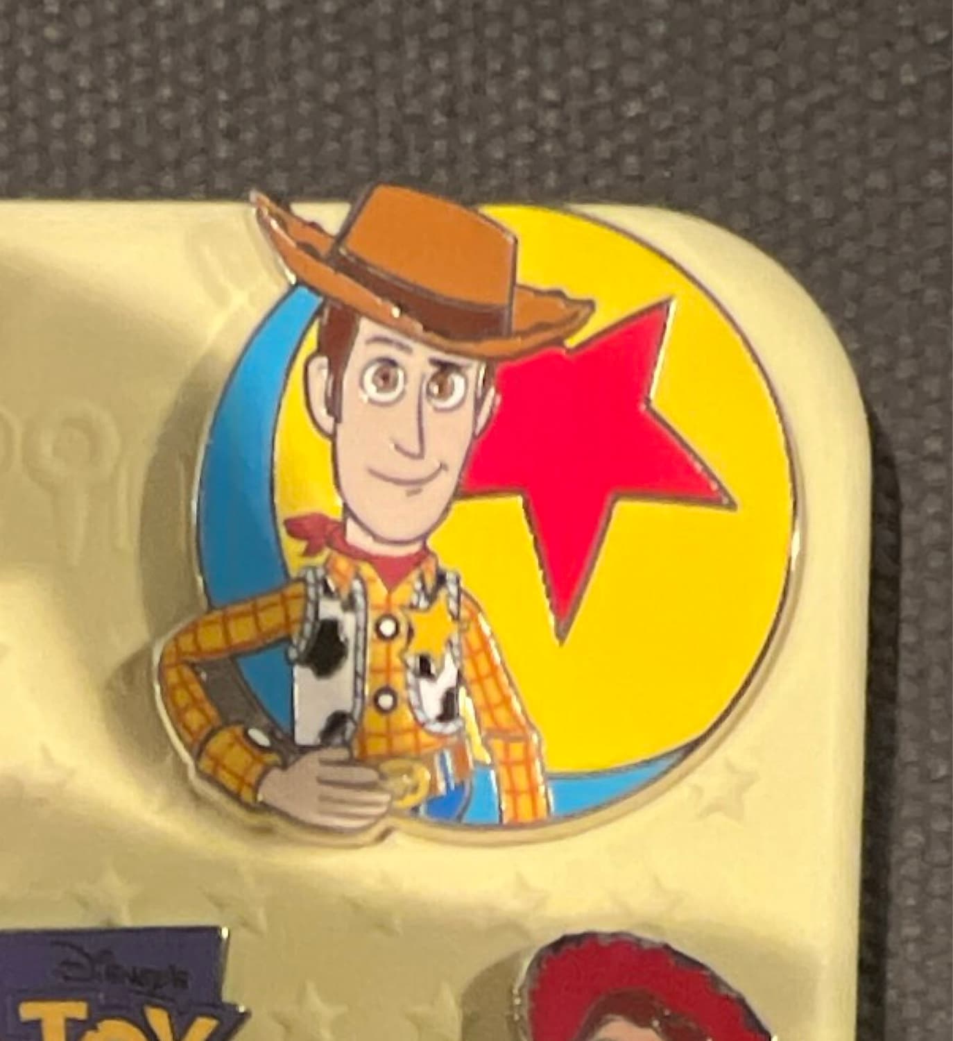 Disney Pixar Luxo Ball Pin Trading Starter Set - Woody Pin front