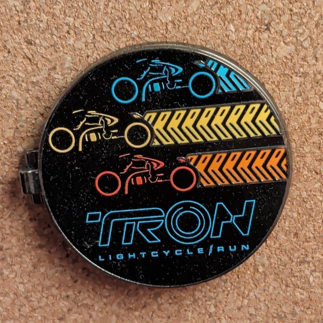 TRON Lightcycle / Run Attraction Logo Pin front