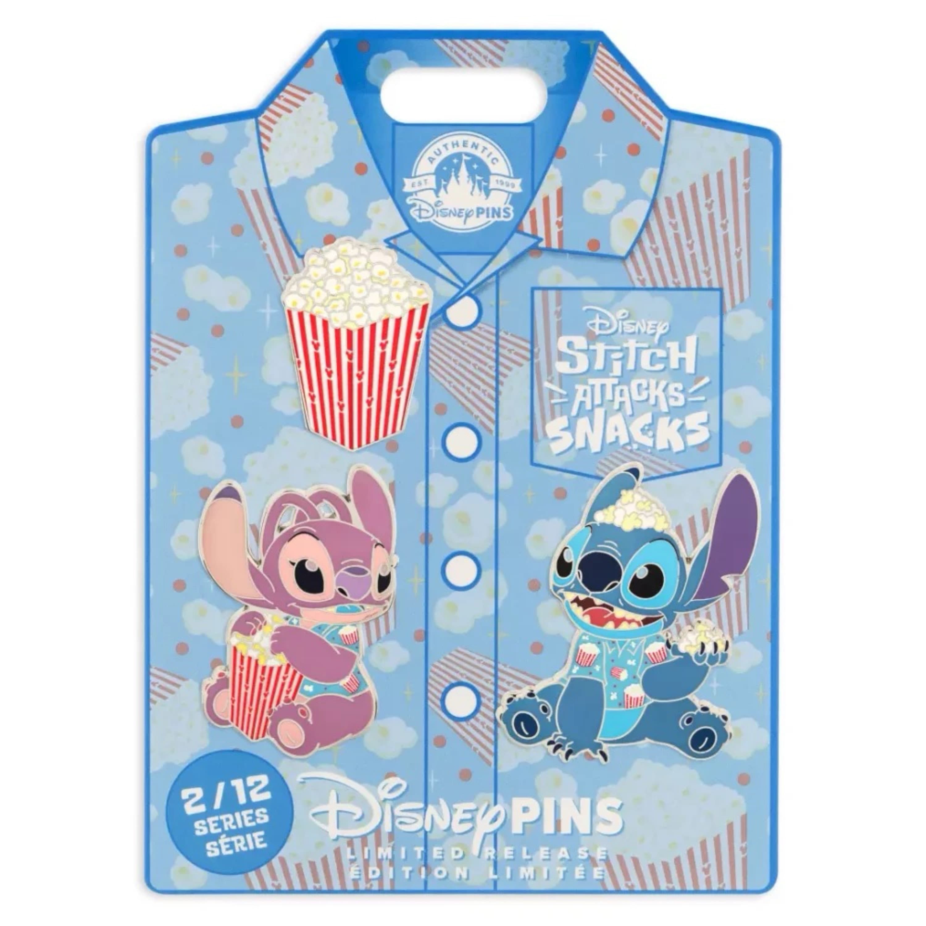 Stitch and Angel with Popcorn Set - February front