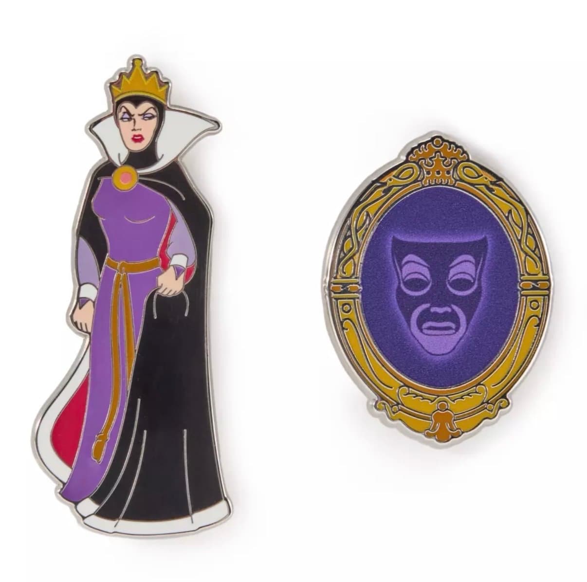 Evil Queen & The Magic Mirror Build A Pin front