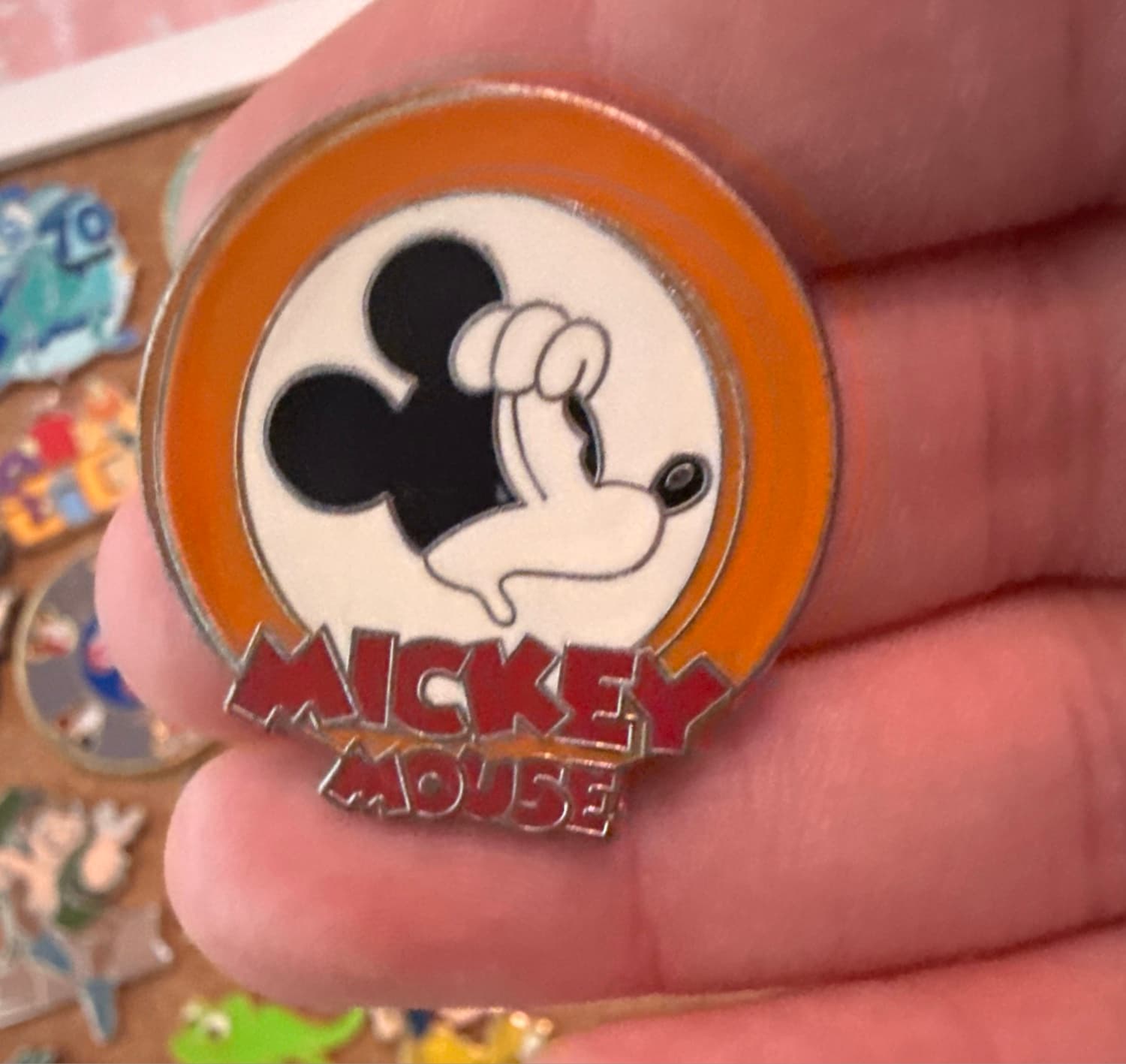 Mickey Mouse Facial Expression - Orange Frame front