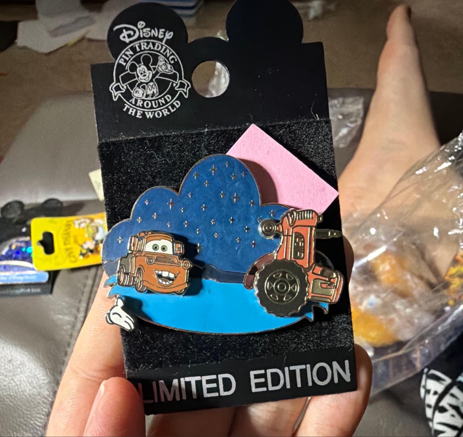 Mater & Tractor Tipping - Disney Pin Trading Around The World front