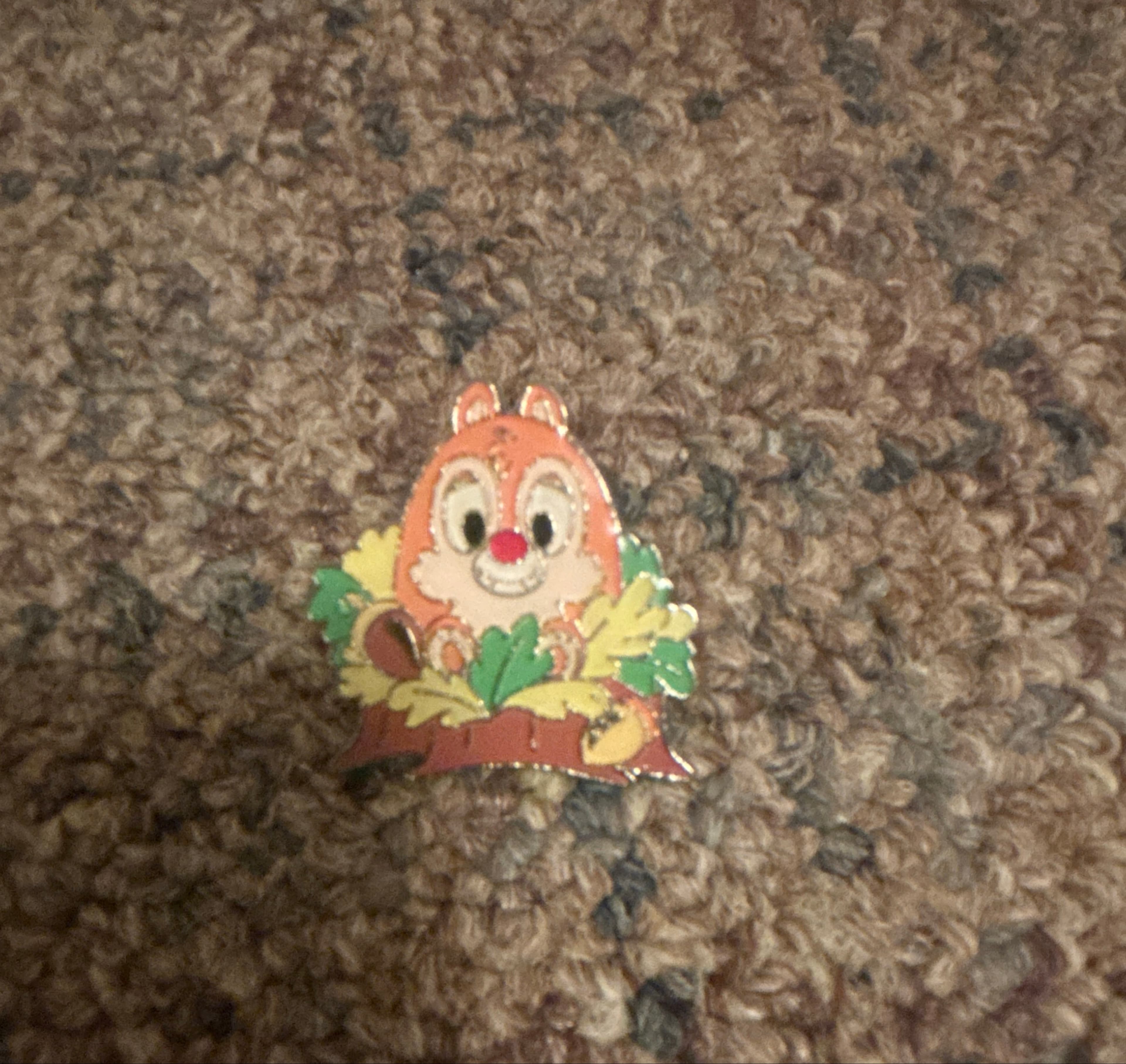 Dale Easter Egg Acorns Pin front