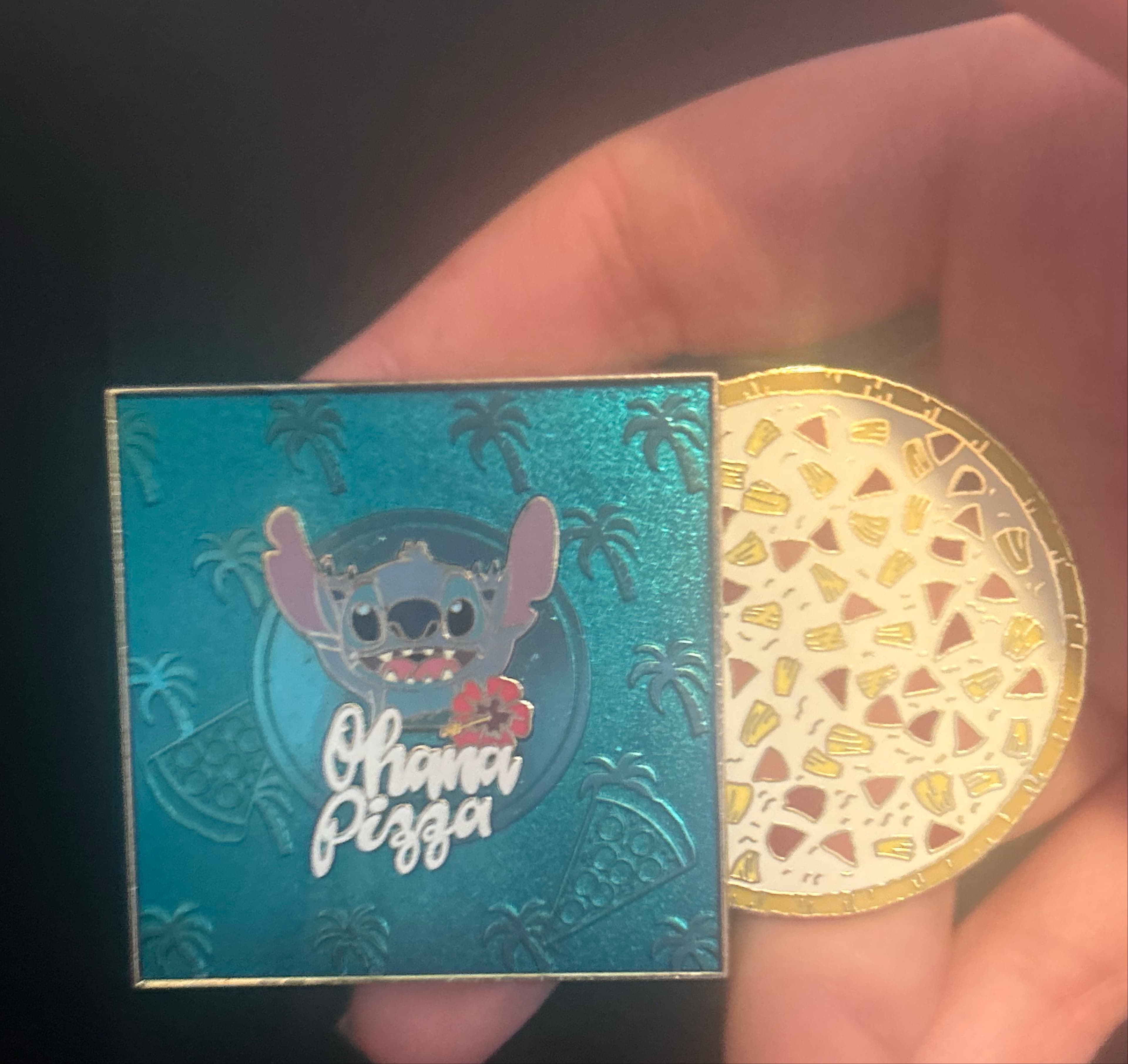 Stitch pizza box front