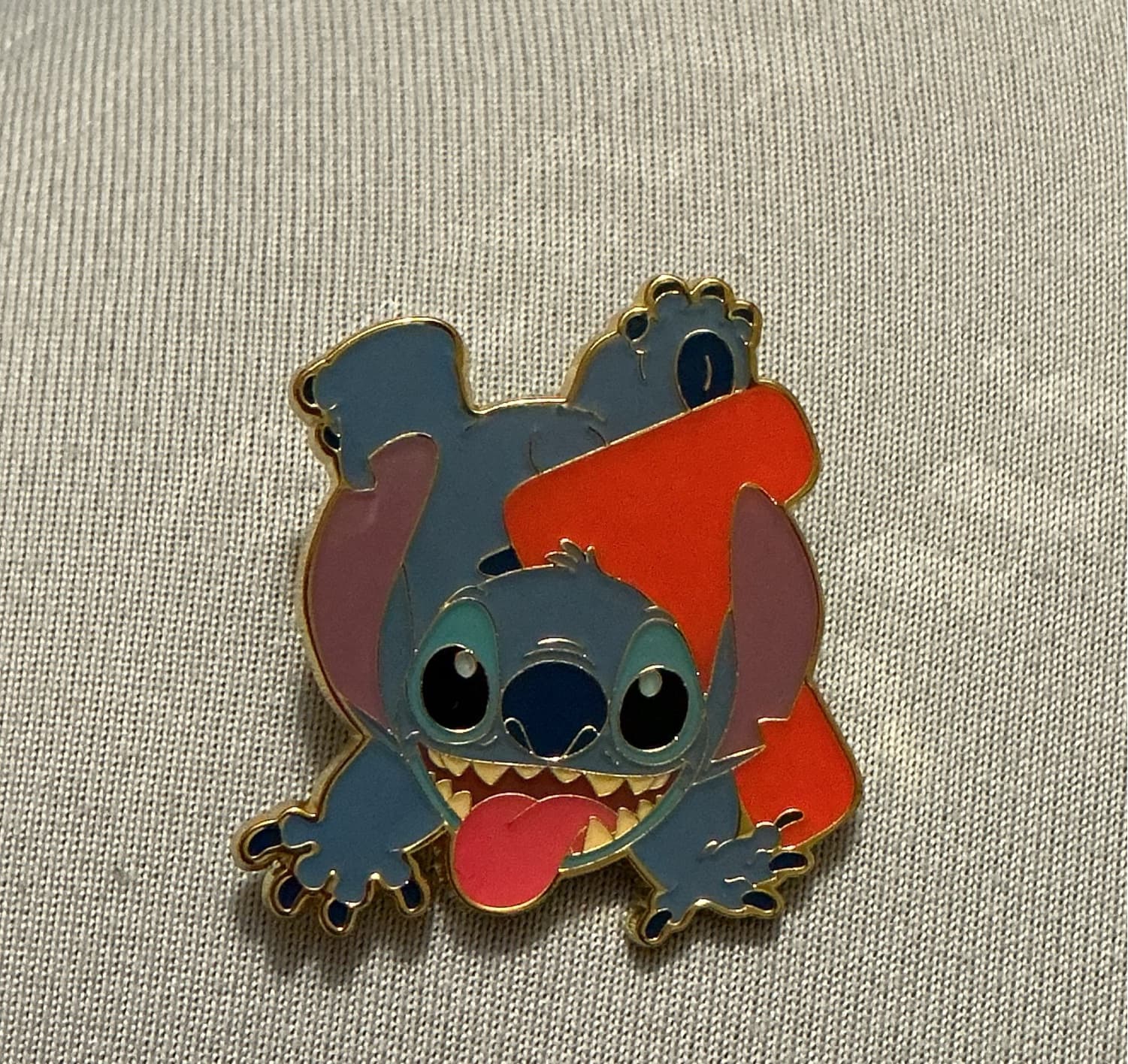 Stitch with Orange Letter T front