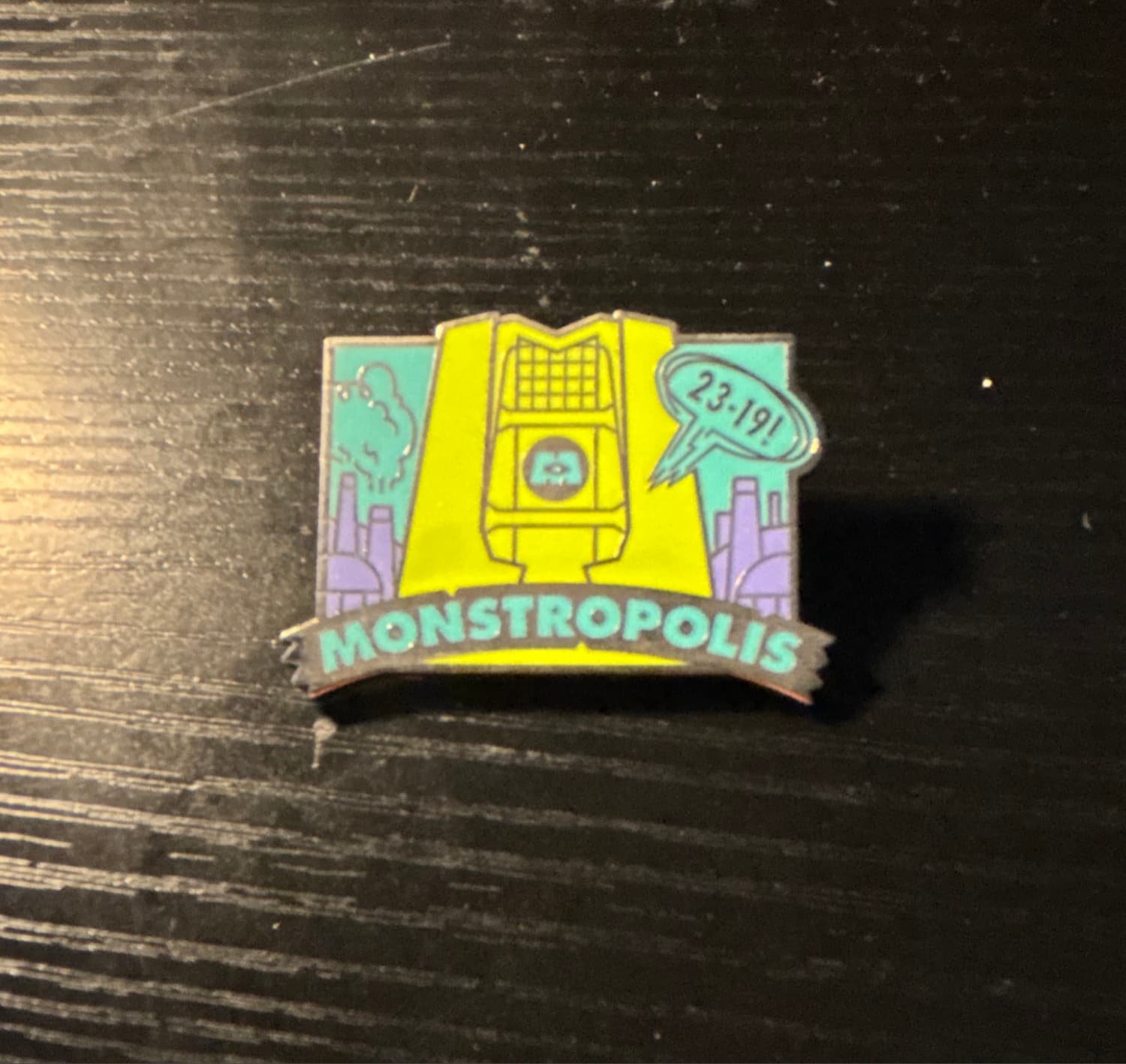 Monstropolis - D23 Fantastic Worlds Pin Set front