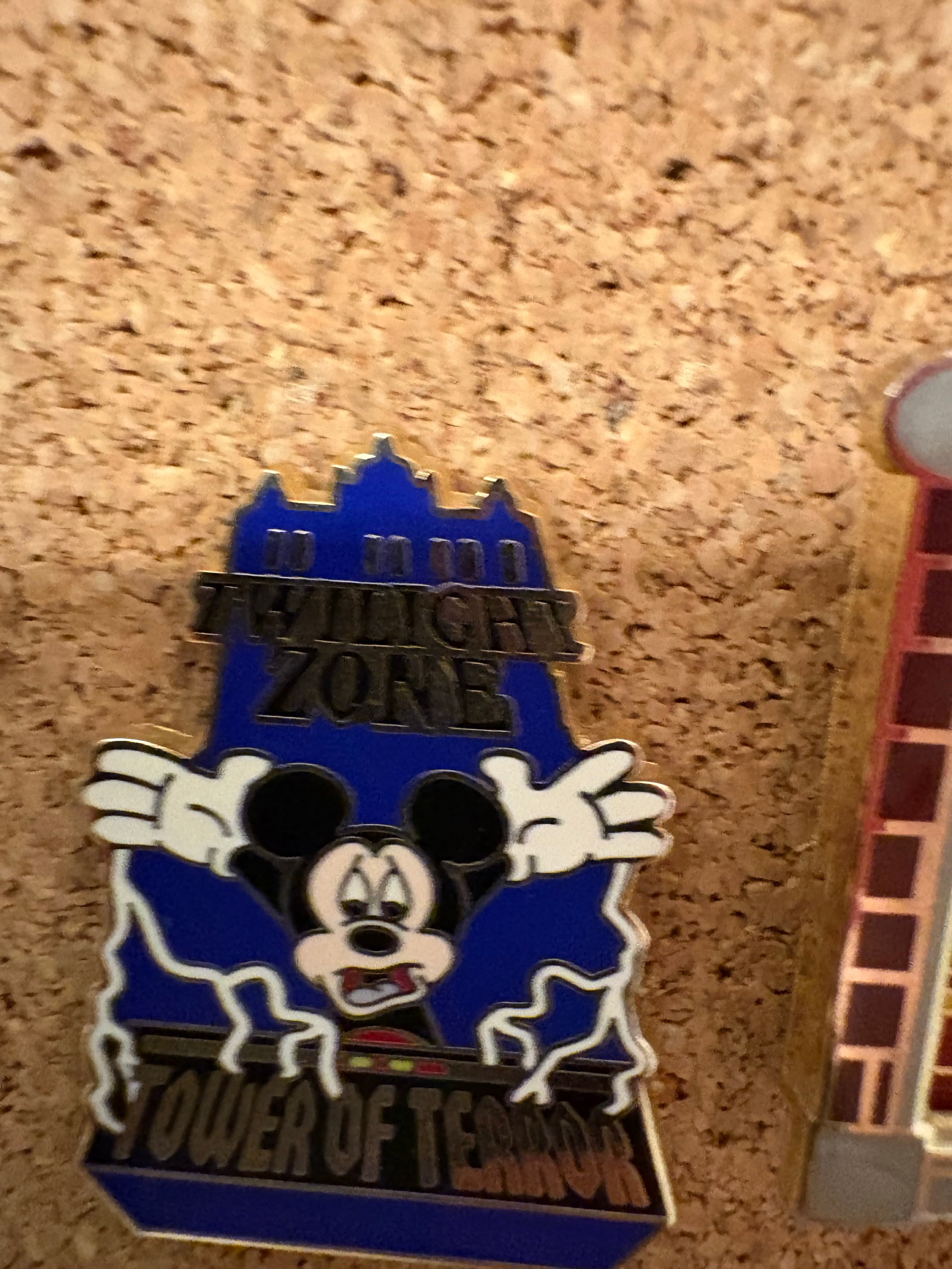 Mickey Mouse Scared in Tower of Terror front