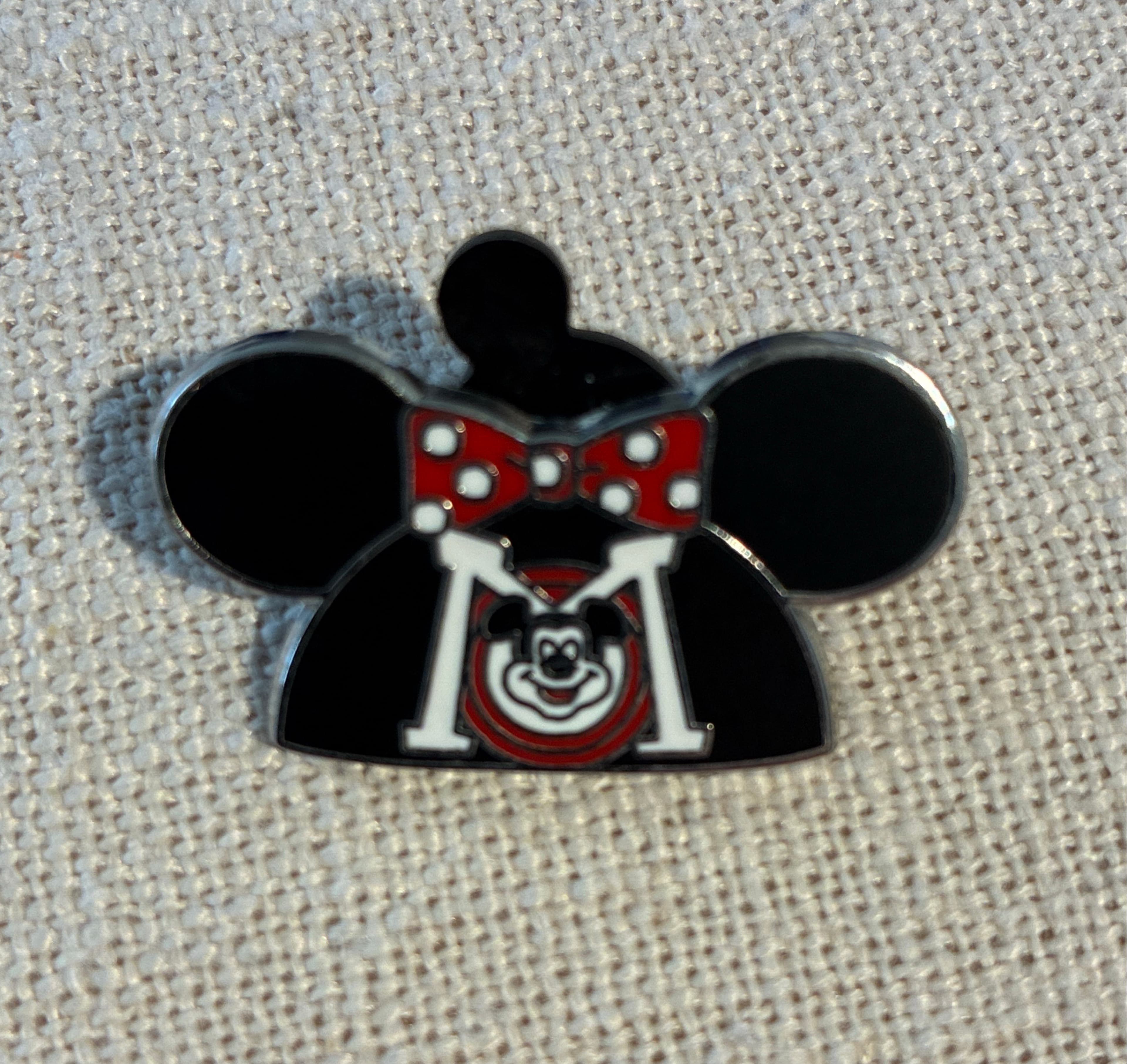 Minnie Mouse Head with M and Mickey Face front