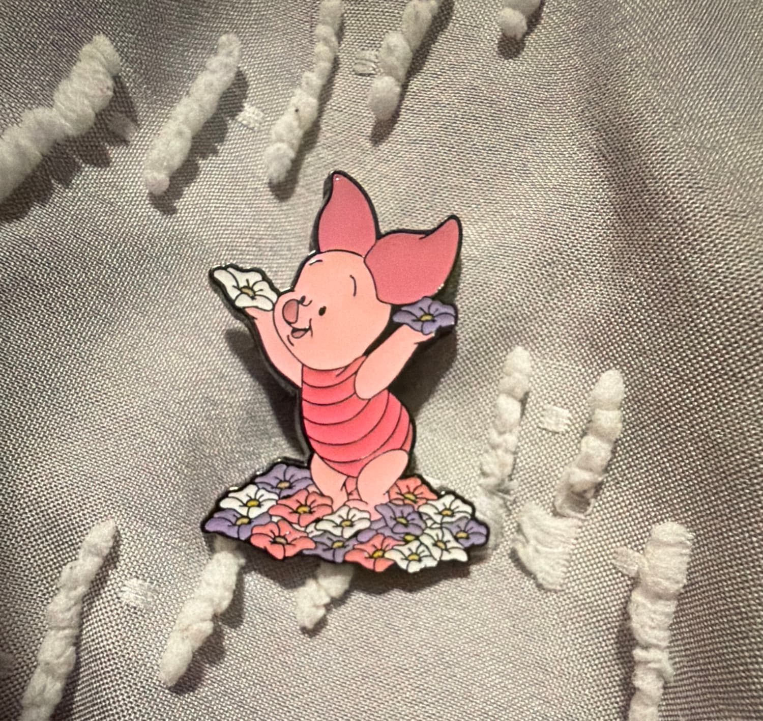 Loungefly Disney Winnie The Pooh Flower Baby Enamel Pin - Piglet front
