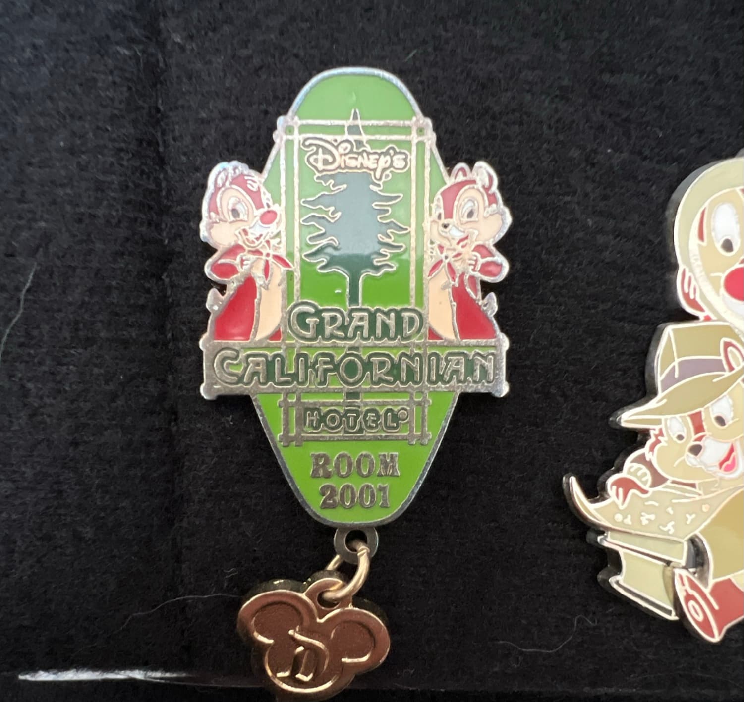 Grand Californian Hotel Room 2001 - Chip & Dale front