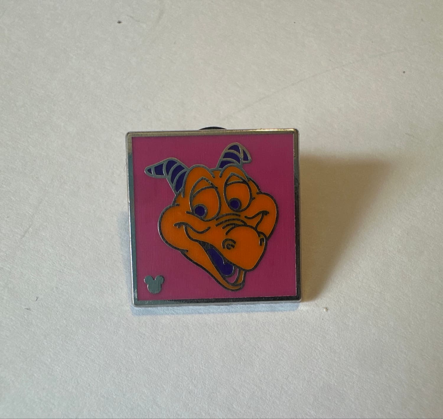 Colorful Figment Orange Pin front