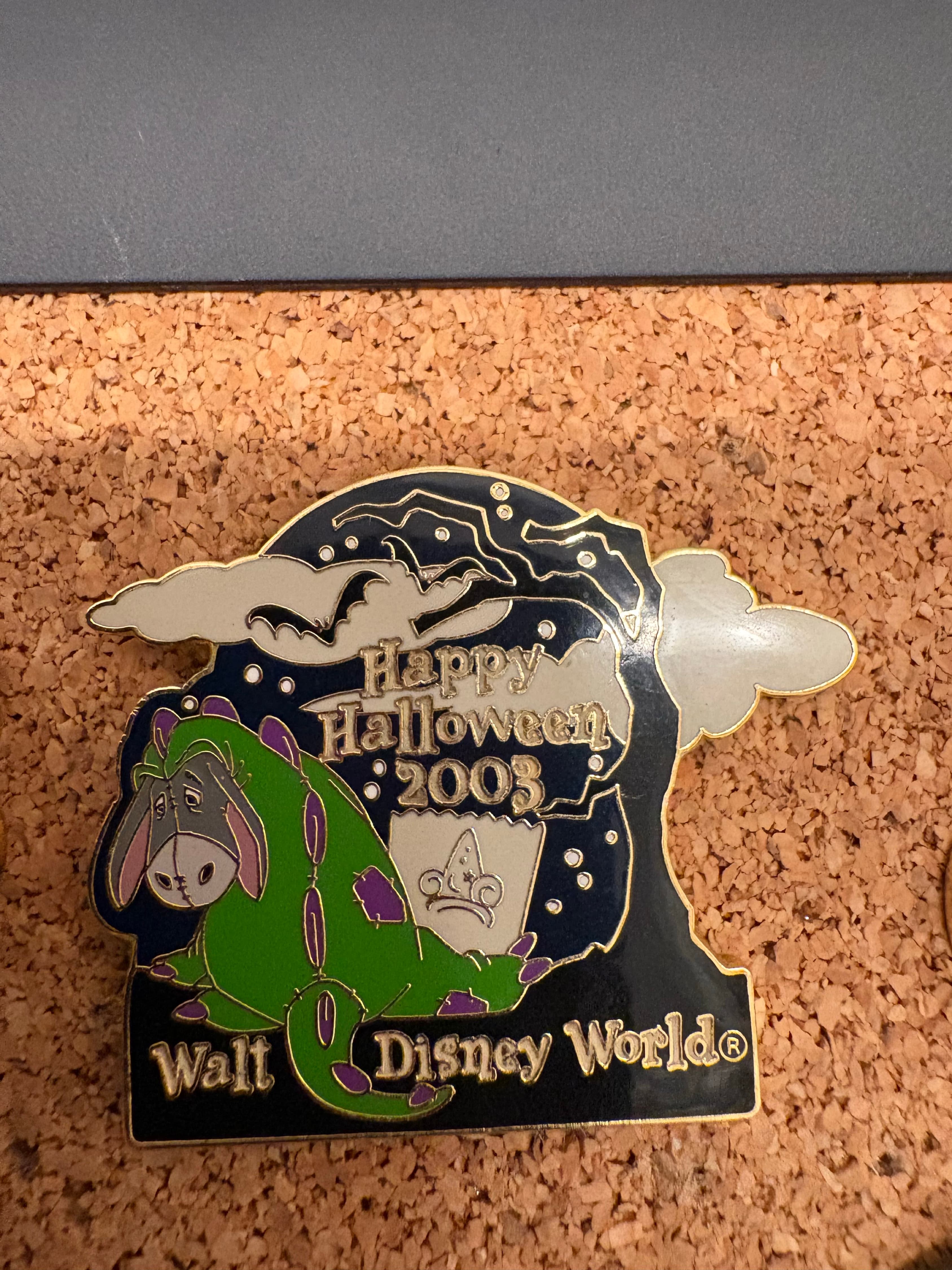 Eeyore in Dragon Costume Happy Halloween 2003 Walt Disney World Pin front