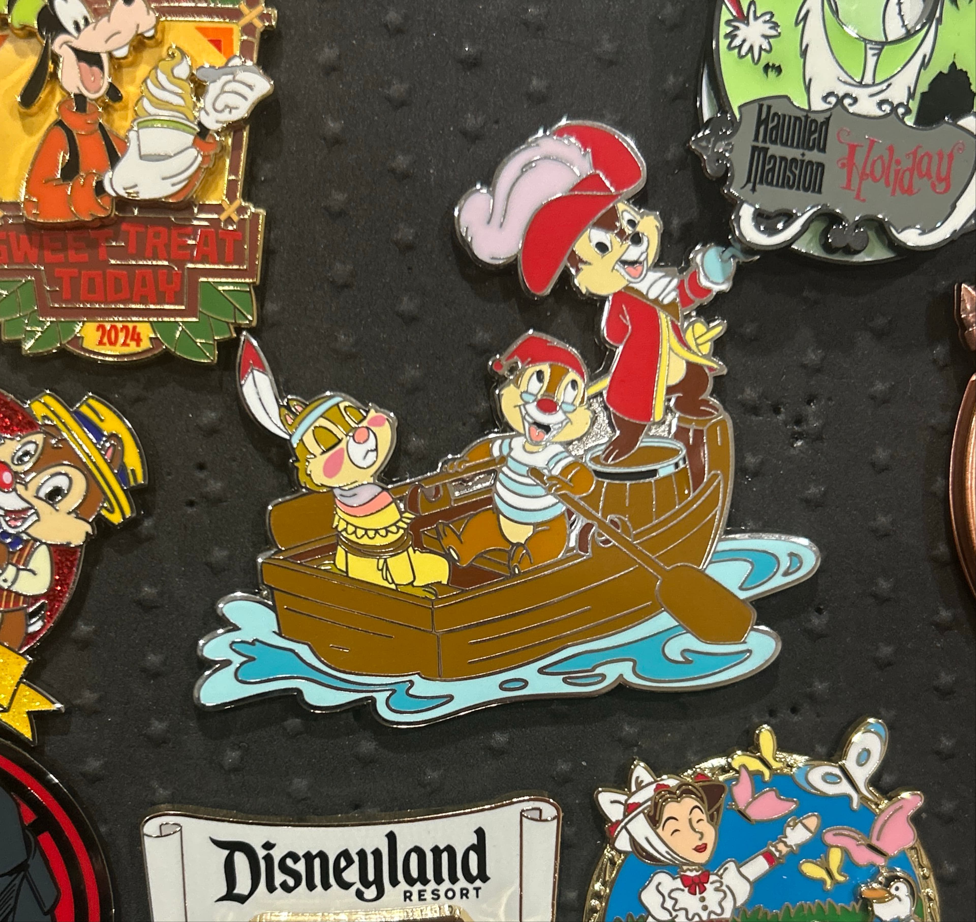 Chip, Dale, and Clarice as Captain Hook, Mr. Smee, and Tiger Lily - Peter Pan's Flight front