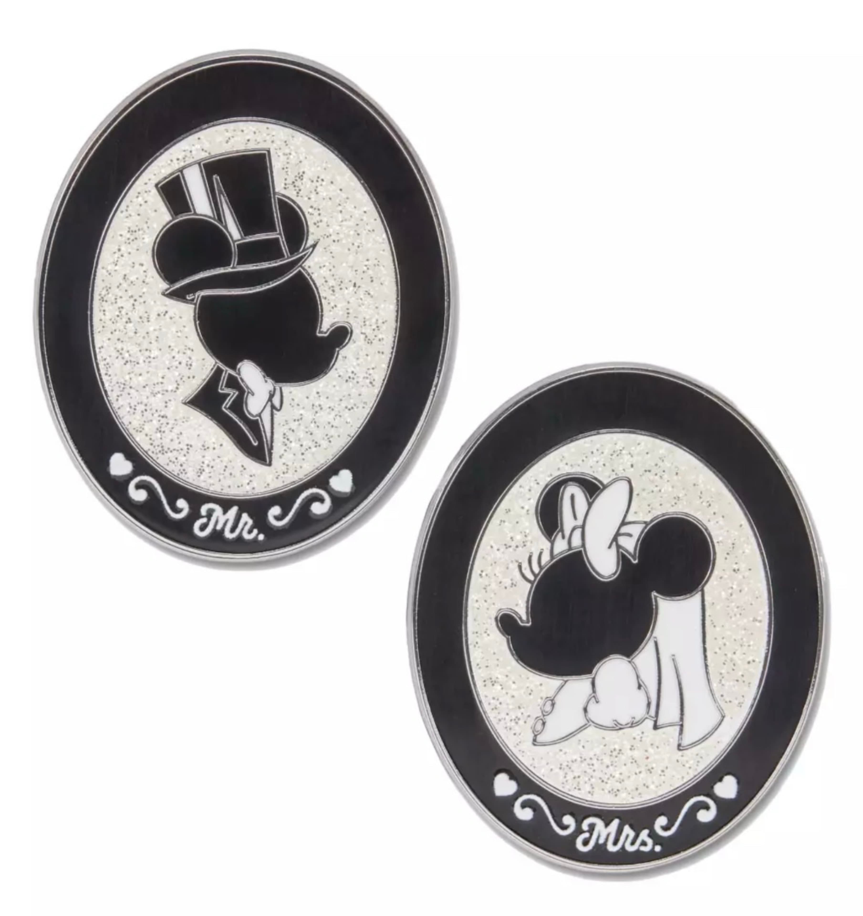 Mickey and Minnie Mouse Shadow Silhouettes Mr. and Mrs. front