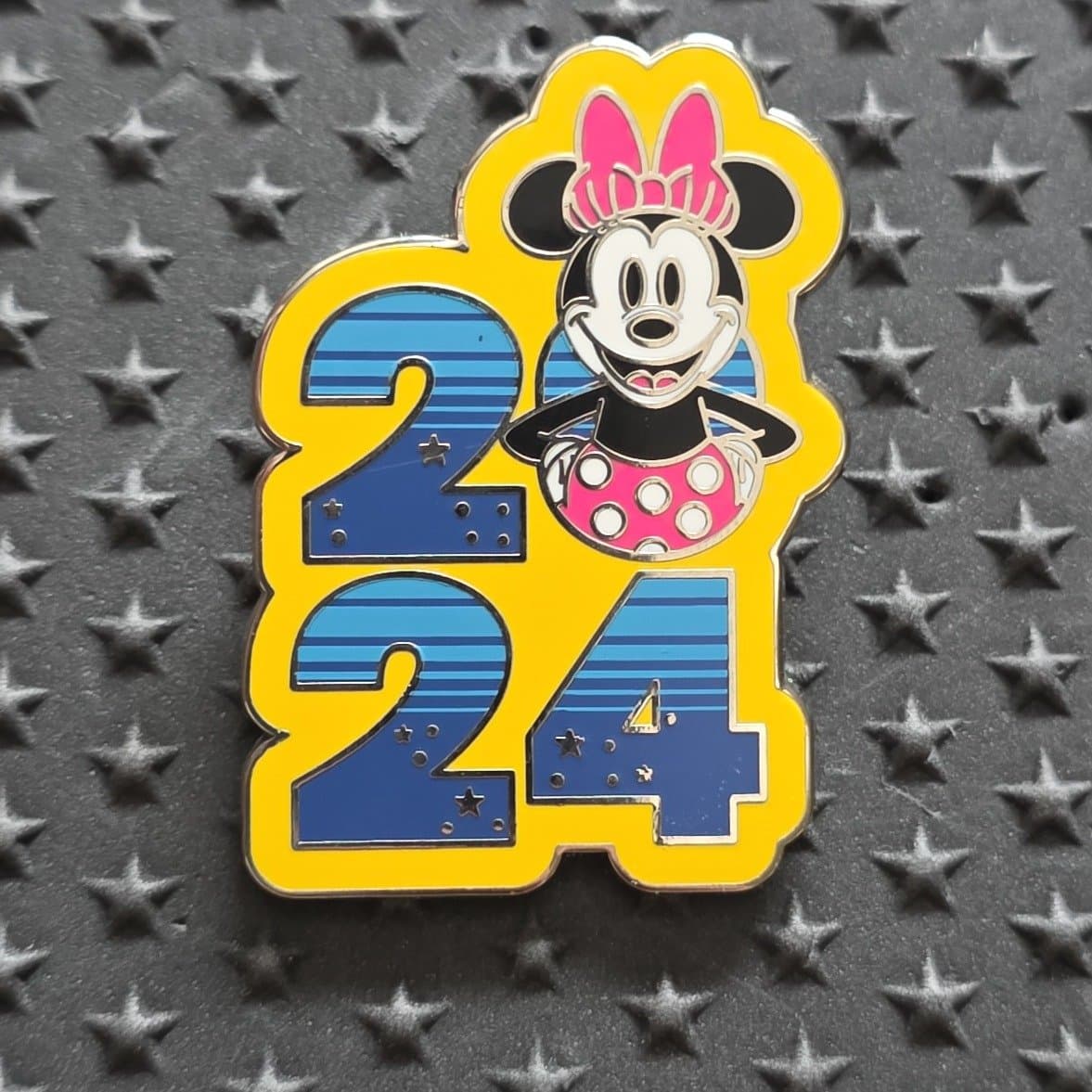 Minnie Mouse 2024 Dated Booster Pin front