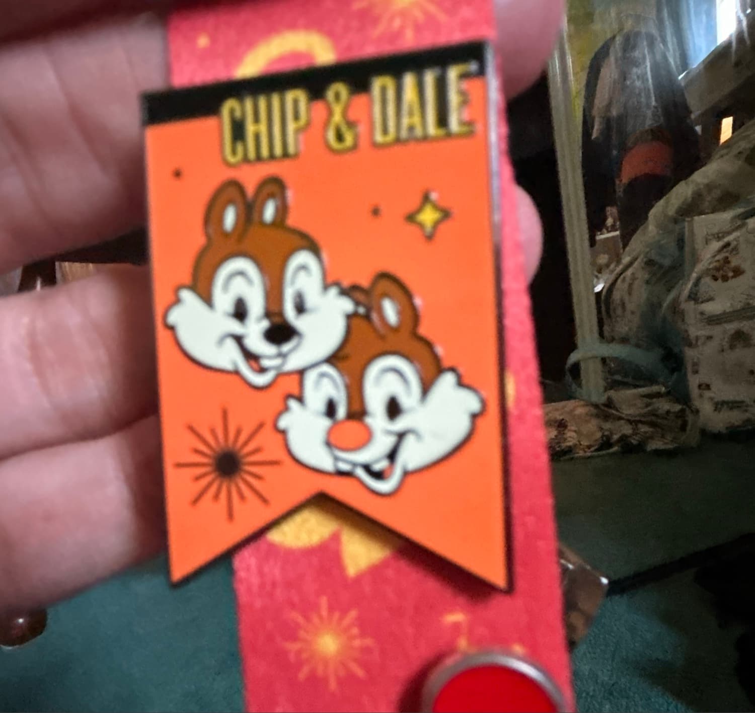Chip & Dale Retro Banner Pin front