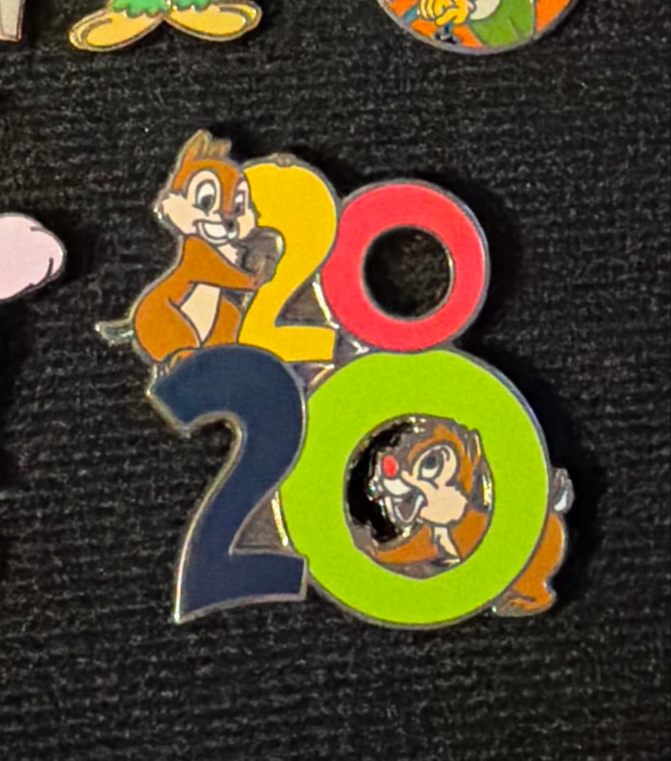 Chip & Dale 2020 Dated Year Pin front