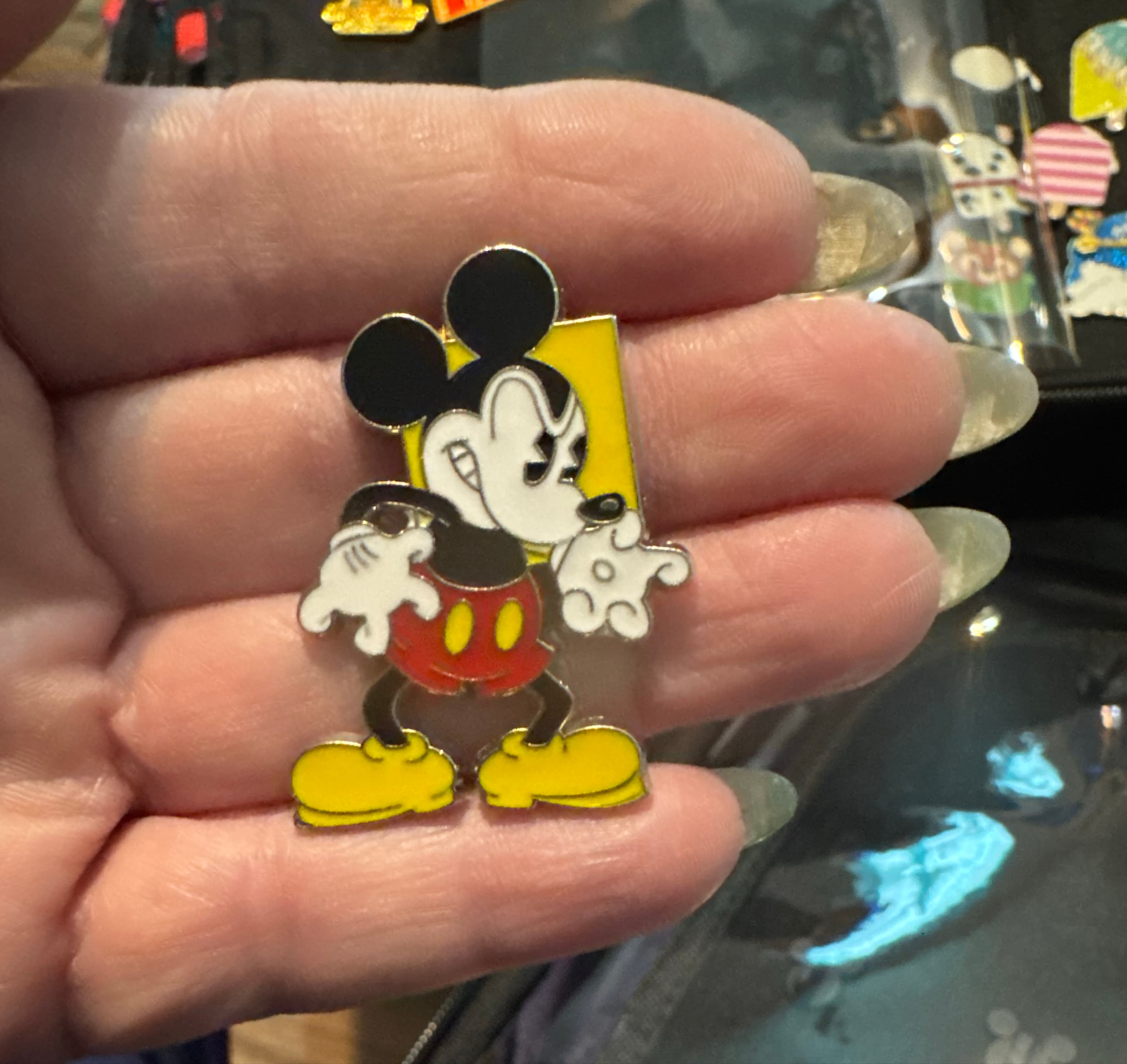 Mickey Mouse Standing with Yellow Rectangle front