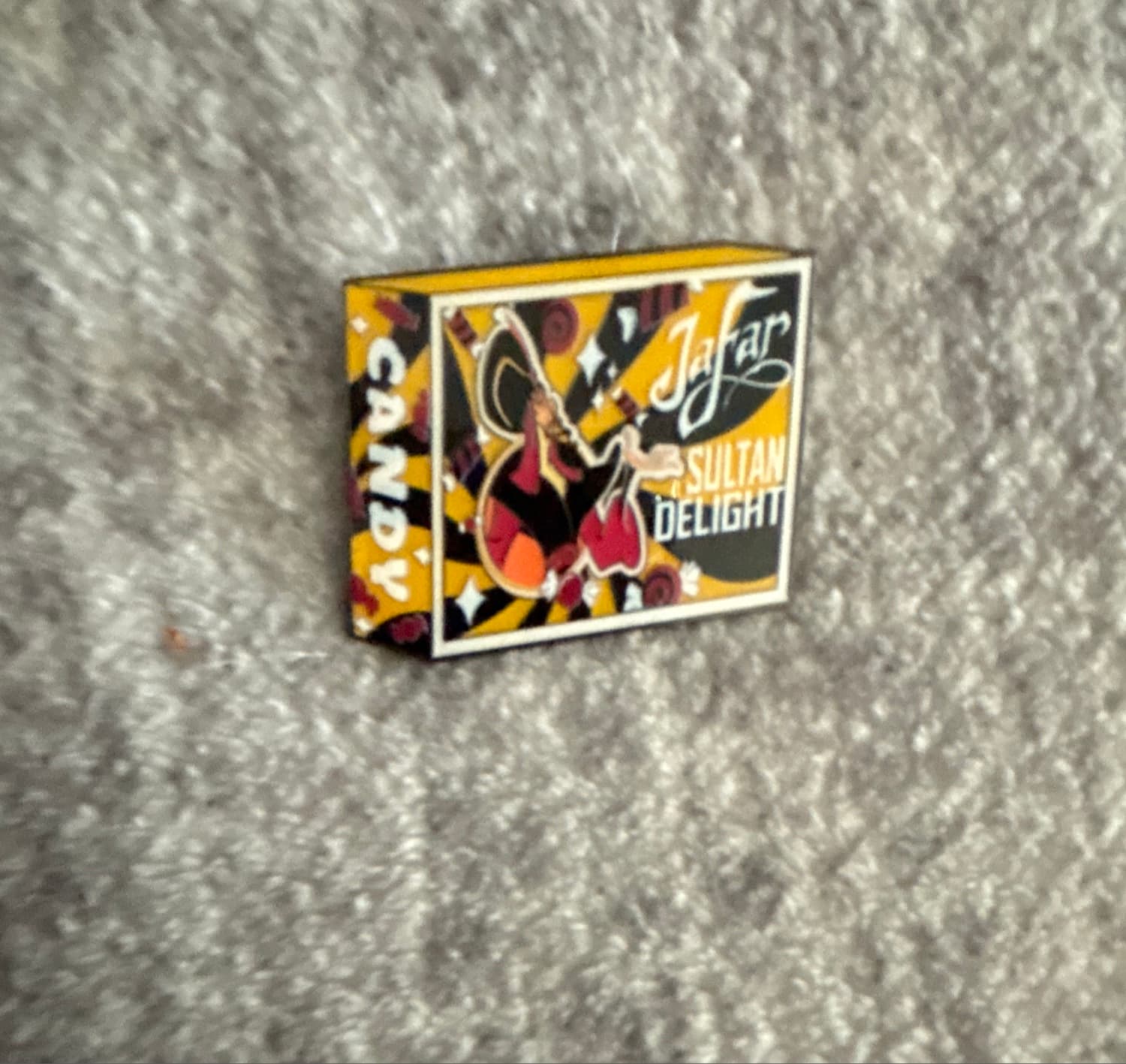 Jafar Sultan Delight Candy Box Pin front