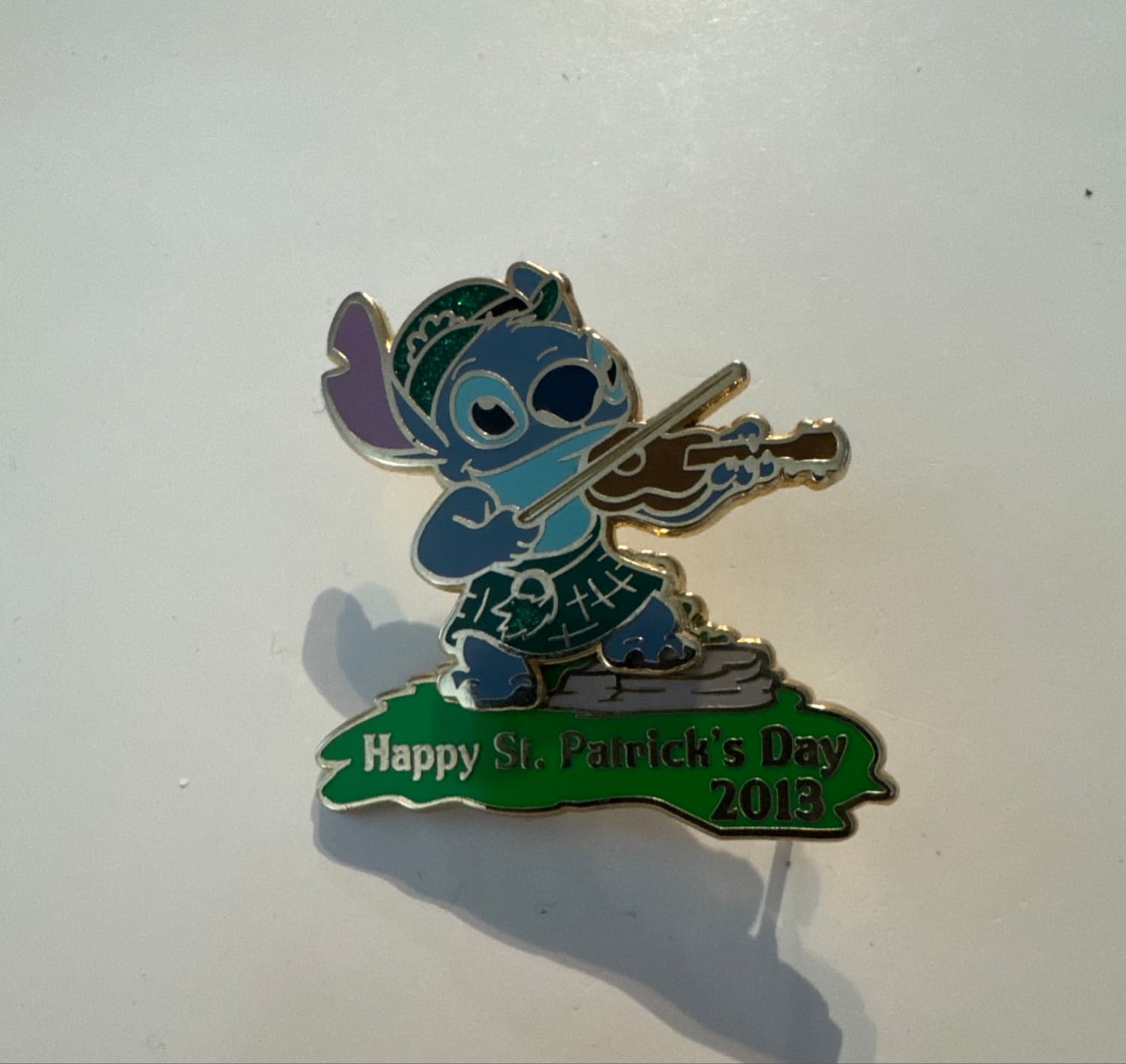 Stitch Happy St. Patrick's Day 2013 with Fiddle Pin front