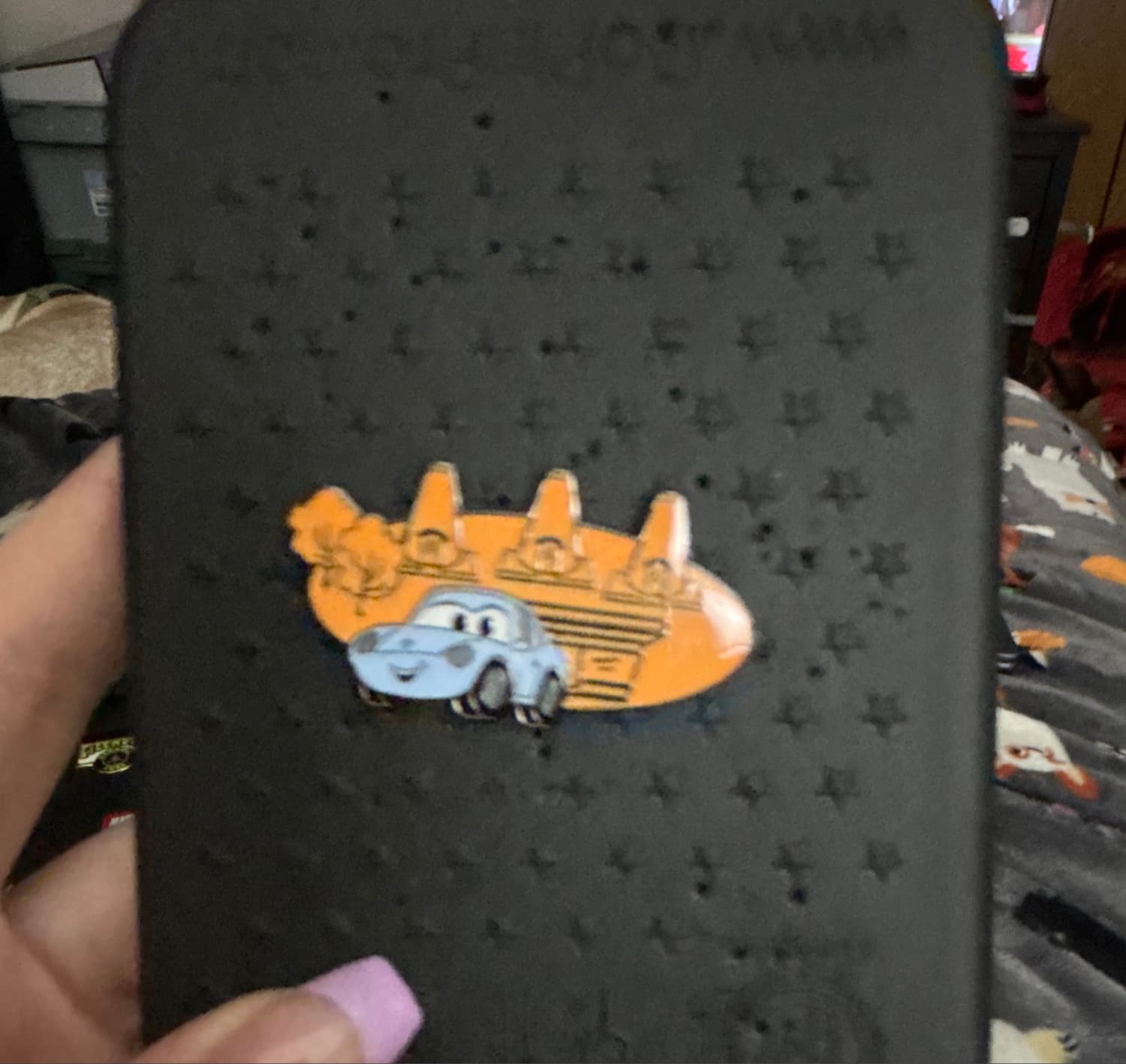 Loungefly Pixar Cars Radiator Springs Map Sally Blind Box Pin front